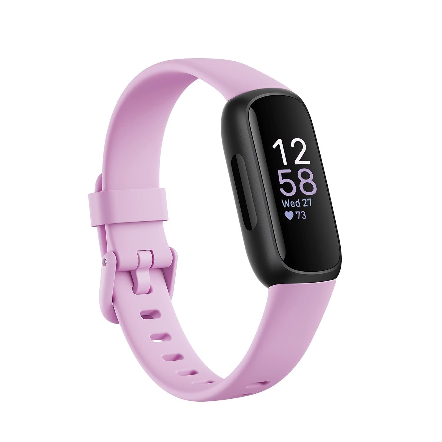 Google Fitbit Inspire 3 Activity Tracker with 6-months Premium Membership Included, up to 10 days battery life and Daily Readiness Score, Black/Lilac Bliss
