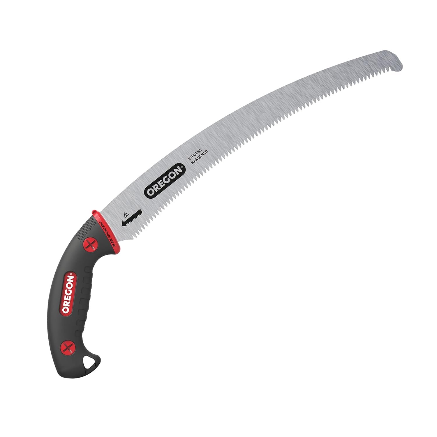 OREGON 600136 13-Inch Premium Japanese High-Carbon Steel Tree Pruning Hand Saw with Curved Blade