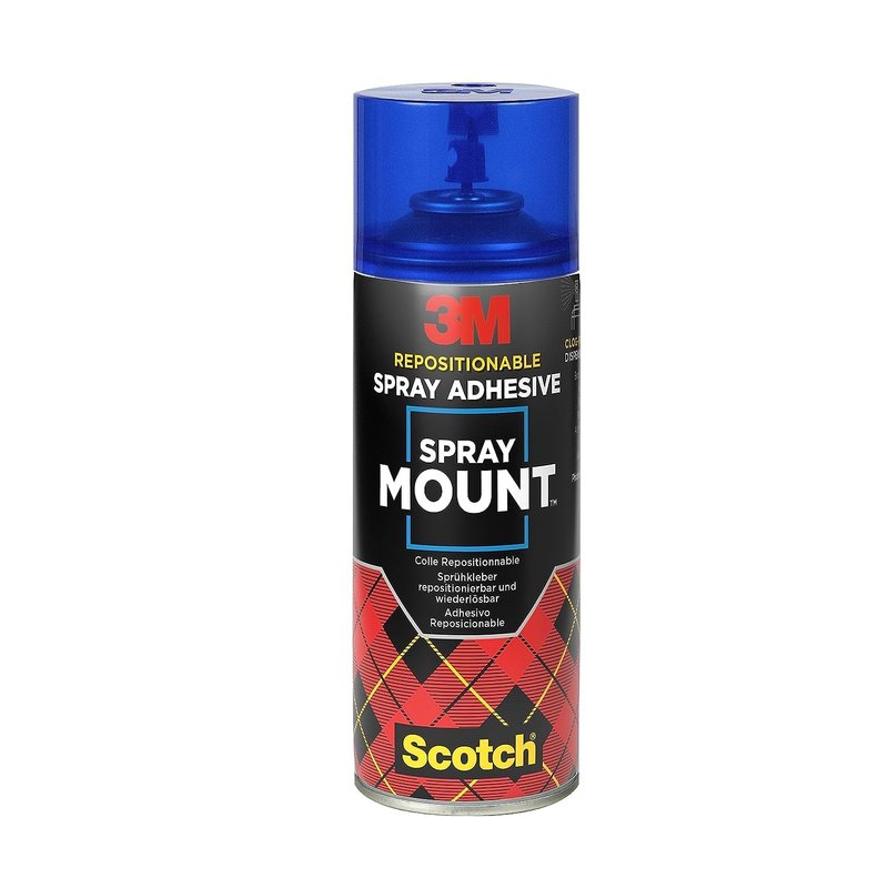 Scotch SprayMount Permanent Adhesive Spray, 1 Can 400 ml - Ideal for Mock-ups, Rresentations, School Projects, Display Boards
