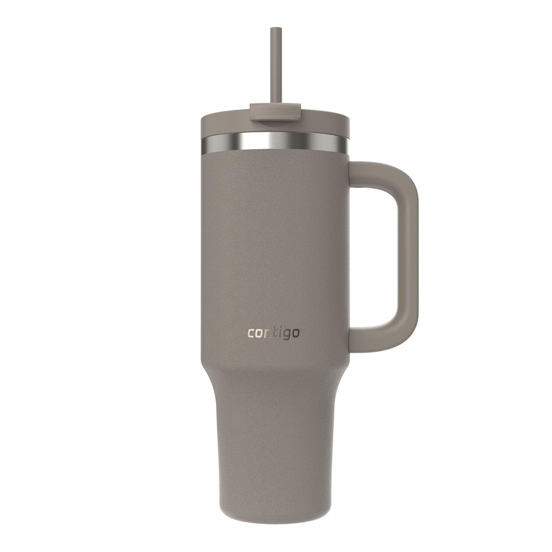 Contigo Streeterville Tumbler 1200 ml with Handle | Stainless Steel Vacuum Insulated Water Bottle with Straw and Lid | Cold for 29 Hours | Travel Mug | Thermal Flask | BPA Free