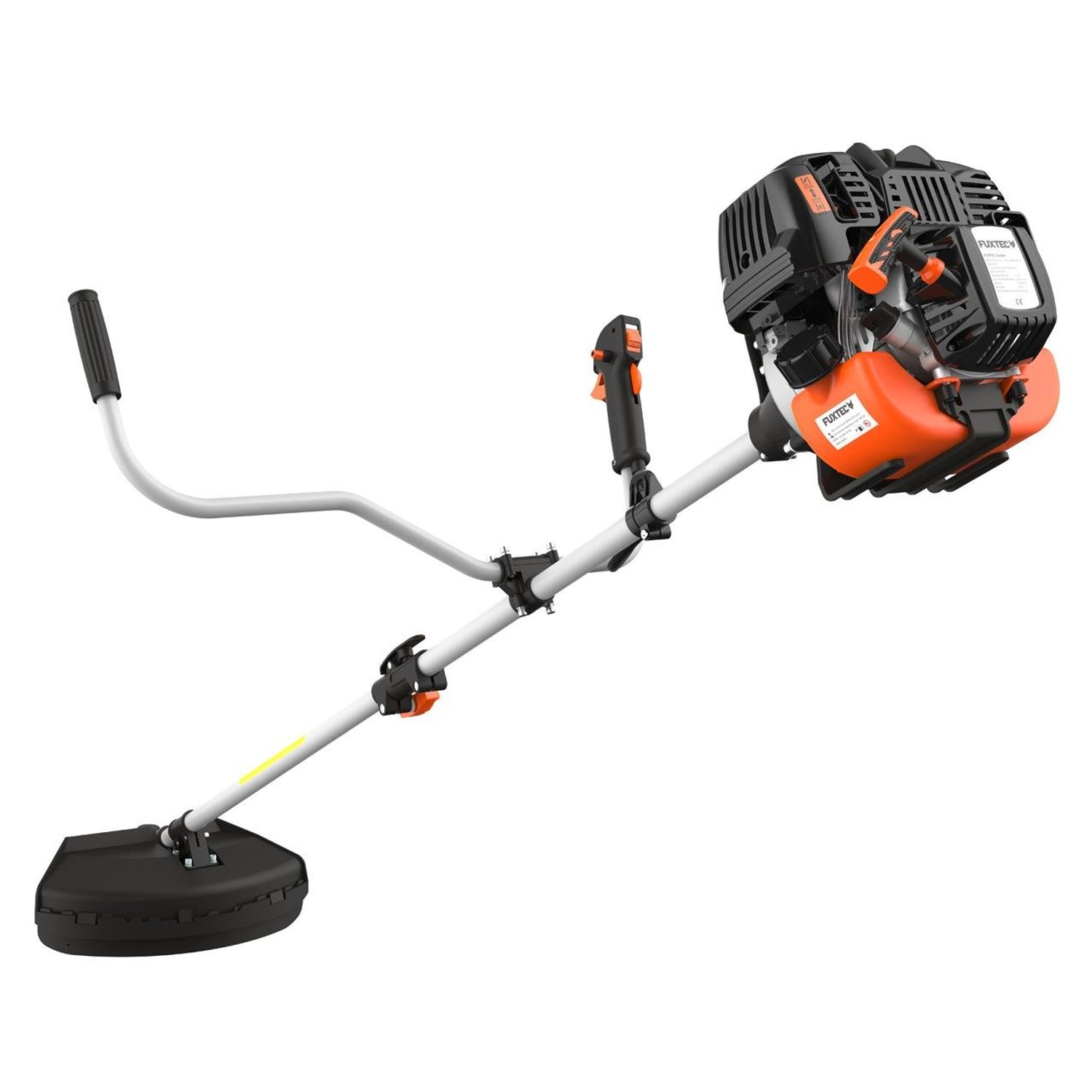 FUXTEC FX-4MS131 Petrol Brush Cutter with 4 Stroke Motor, 320 mm Cutting Circle, Ergonomic Two-Handle, Emergency Stop Switch, Lightweight, Includes Professional Carrying Strap/Knife/Thread