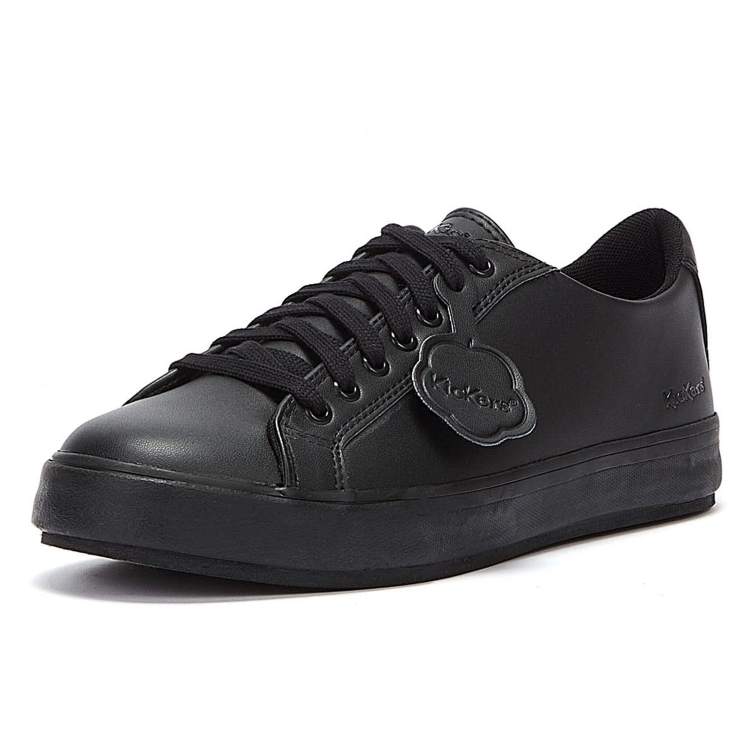 Kickers Unisex Tovni Lacer Low-Top Trainers, Black, 8 UK