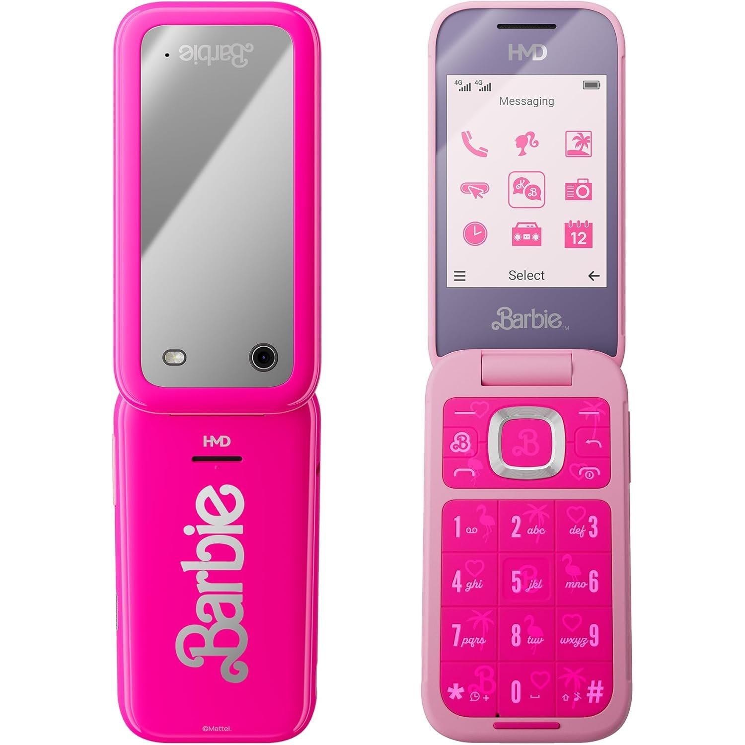 HMD Barbie Pink Mobile Flip Phone. Unlocked