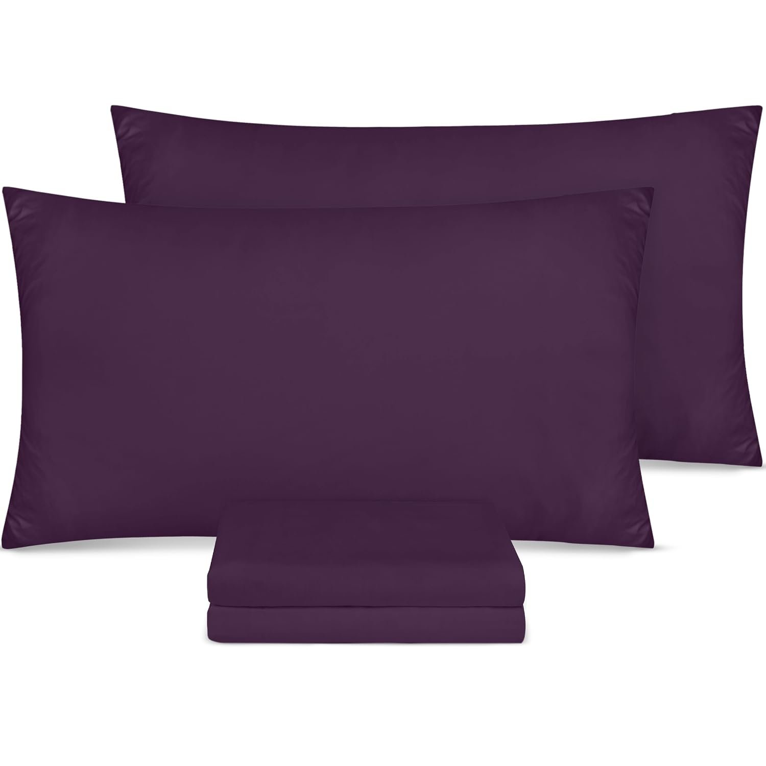 Utopia Bedding Bulk Pack of 80 Pillowcases, Standard 50x75cm Purple