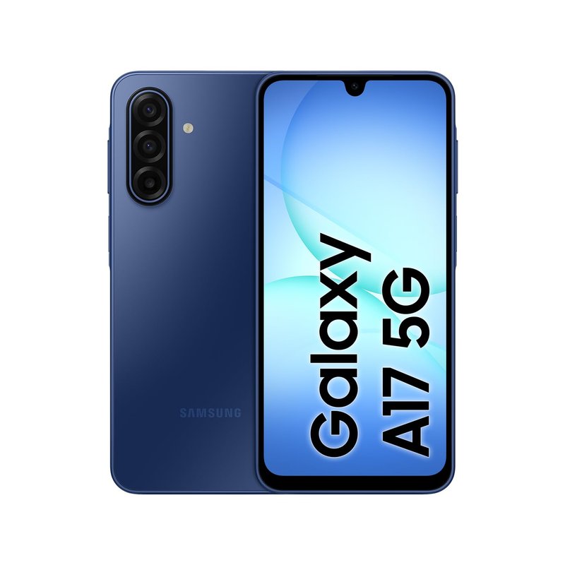 Samsung Galaxy A17 5G, AI Smartphone, Slim 7.5mm Frame, Large Screen, 50MP Camera, 128GB Storage, 4GB Memory, 5000 mAh Battery, Blue, 3 Year Extended Warranty (UK Version)