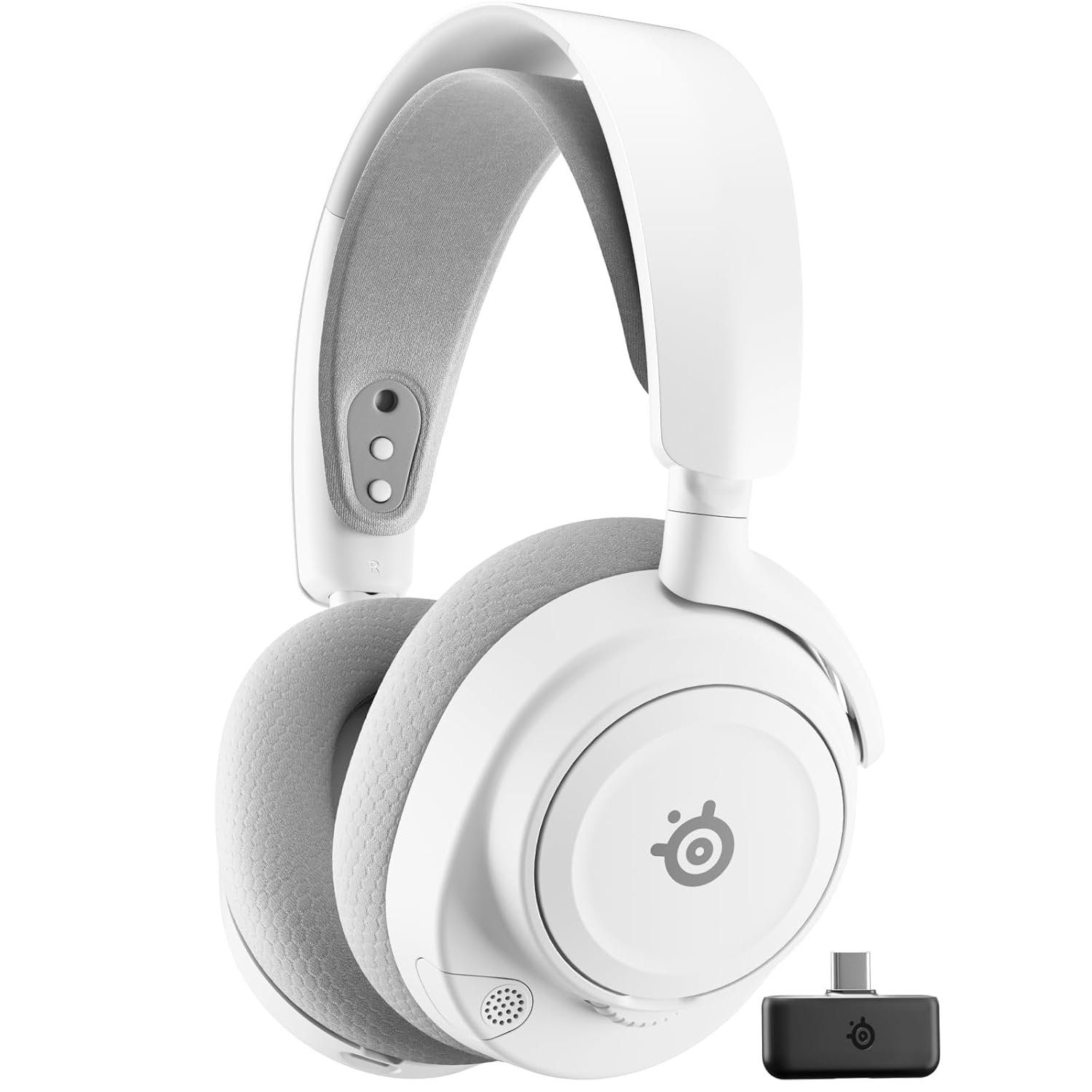SteelSeries Arctis Nova 7 Wireless Gen 2 - Wireless Gaming Headset for PC - Compatible with PC, PS5, Switch & more - Mobile App Control - 50+ HR with Fast Charge - Mixable 2.4GHz/Bluetooth - White