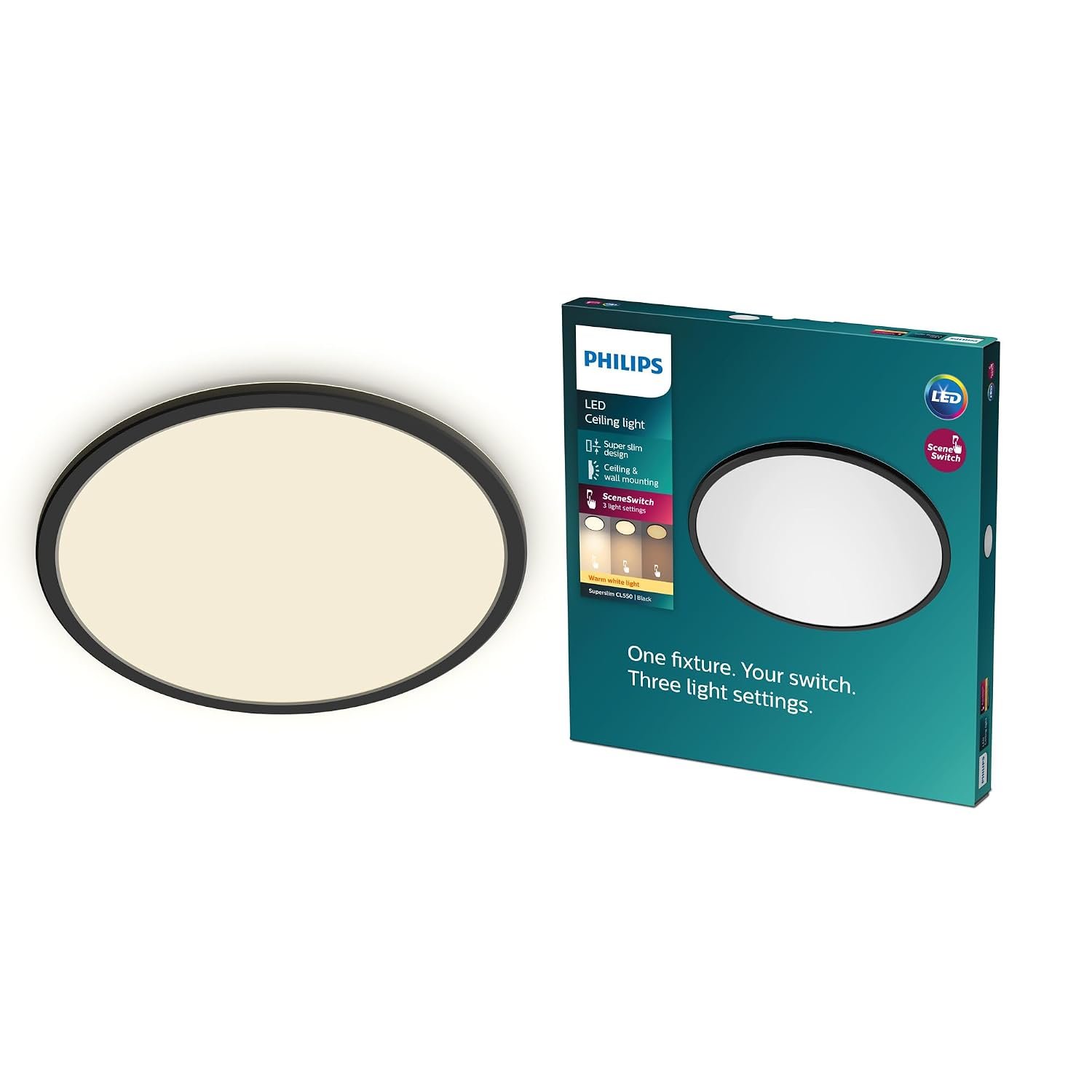 PHILIPS LED Superslim SceneSwitch Dimmable Ceili… view 1