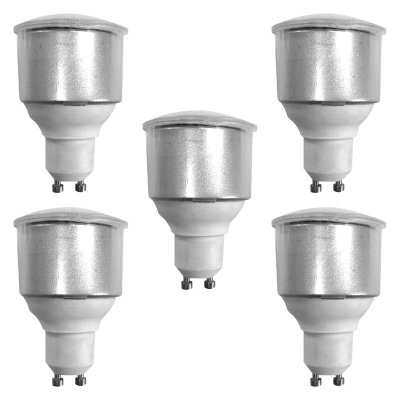 5X tp24 tp8722 3.5W GU10 L1 Long Neck Opal Cover LED Light Bulb Warm White 300 lumens