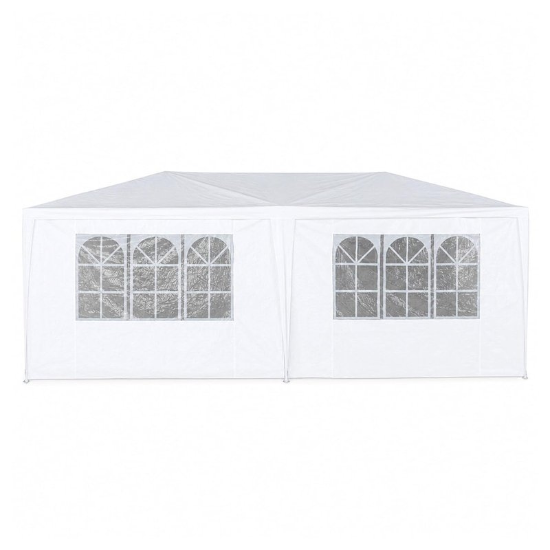 Oypla 3m x 6m White Waterproof Garden Gazebo Marquee Awning Party Tent