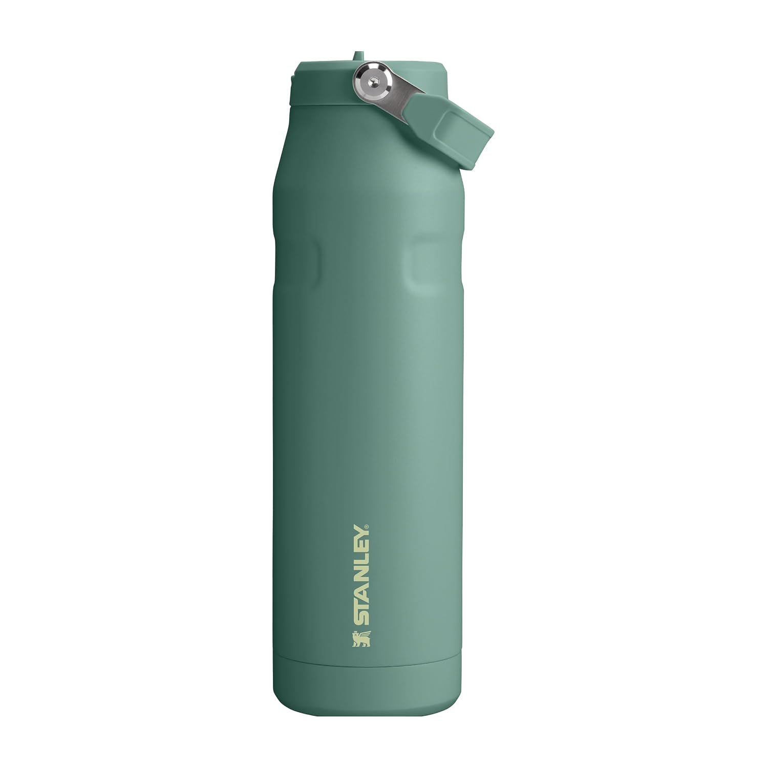 Stanley 1913 Flip Straw Sports Water Bottle with Straw 1.06L - 15 Hours Cold - 4 Days Iced - Stainless Steel - BPA Free - Leak Resistant - Fits in Cup Holder - Dishwasher Safe - Shale