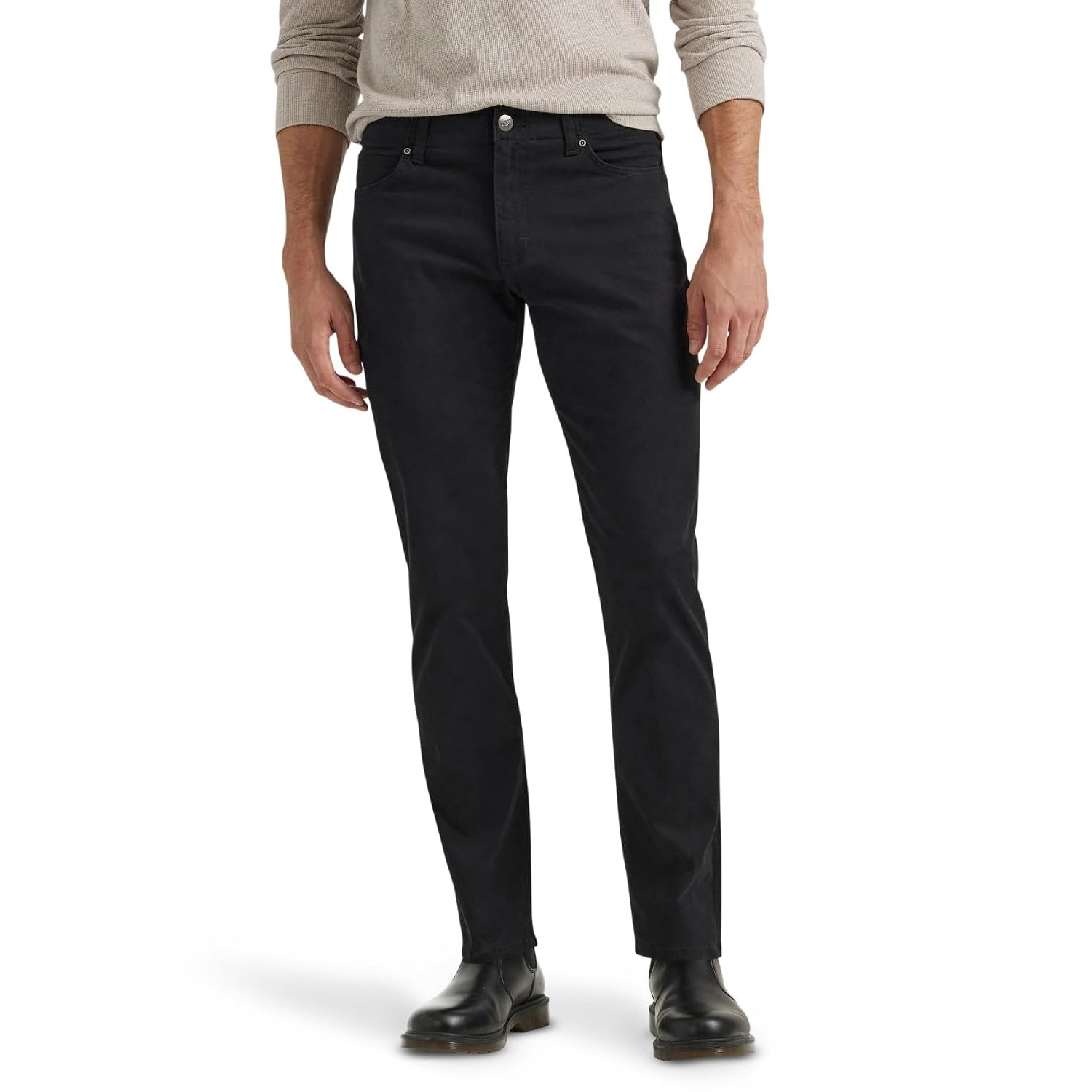 Lee Men's Performance Series Extreme Motion Straight Fit Tapered Leg Jean, Black, 29W x 34L