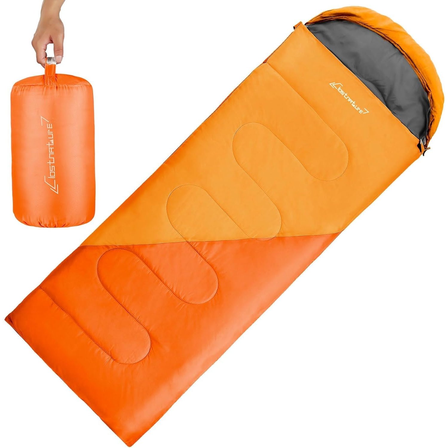 Clostnature Sleeping Bag for Adults and Kids - Compact Lightweight Sleeping Bag, 3-4 Season Ultralight for Summer, Winter, Children, Girls, Boys, Camping, Backpacking with Storage Sack(Left Zipper)