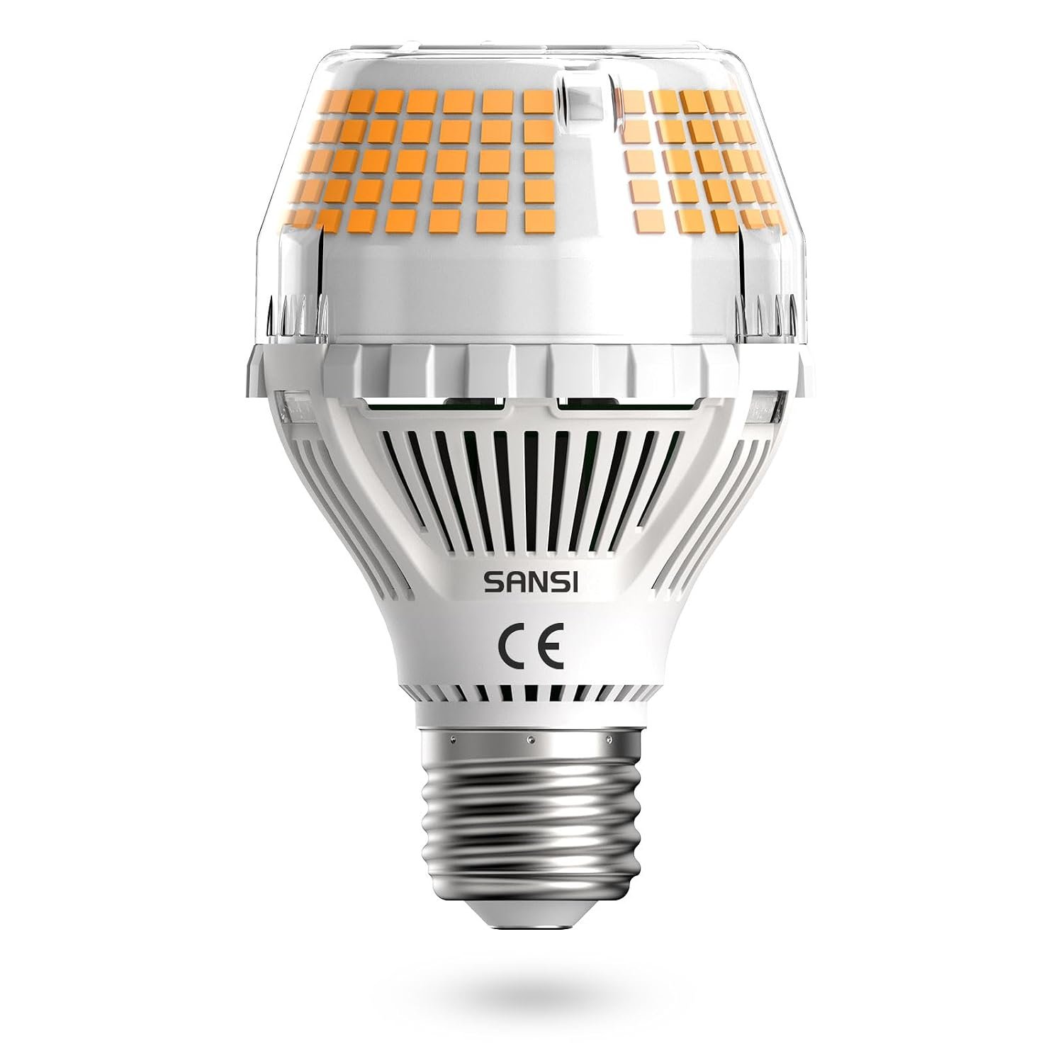 SANSI E27 Screw LED Light Bulb 35W, 350W Incandescent Bulb Equivalent, 5000LM 3000K Warm White for Indoor Home Lighting, Not Dimmable, Flicker Free - 1 Unit