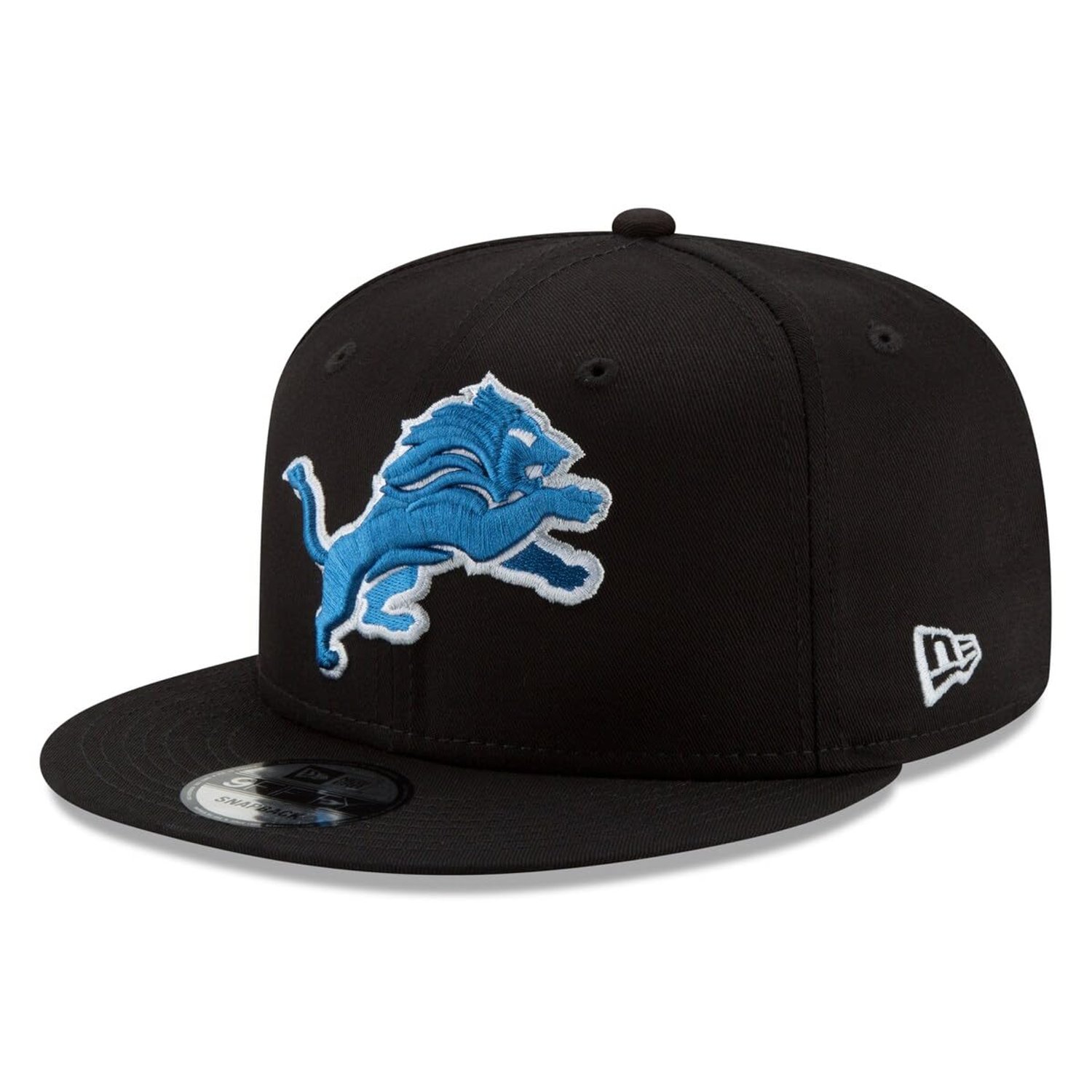 New Era NBA Men's 9Fifty Snapback Cap, Detroit Lions Black, One Size
