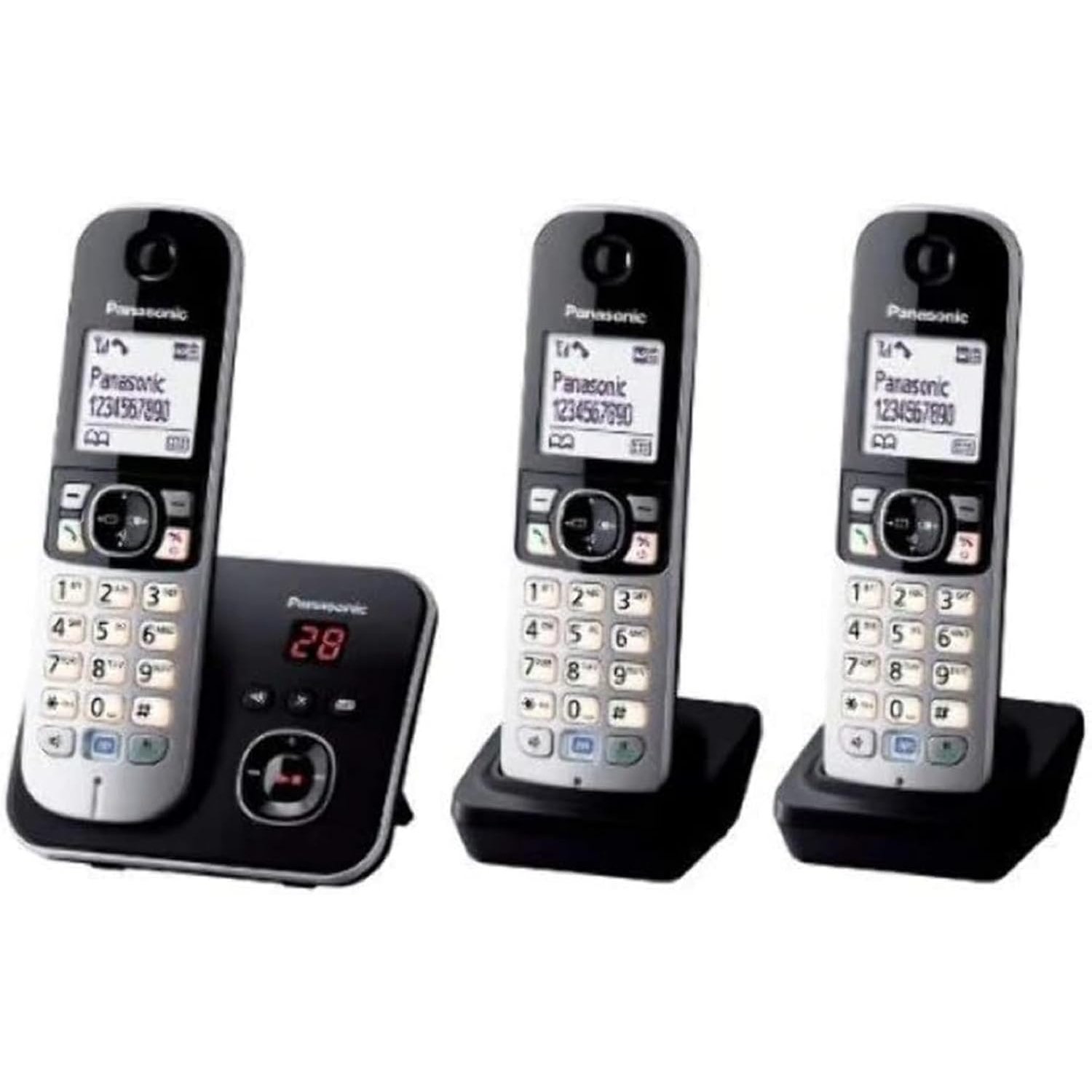 Panasonic KX-TG6823EB Trio DECT Cordless Telephone Set with Answer Machine
