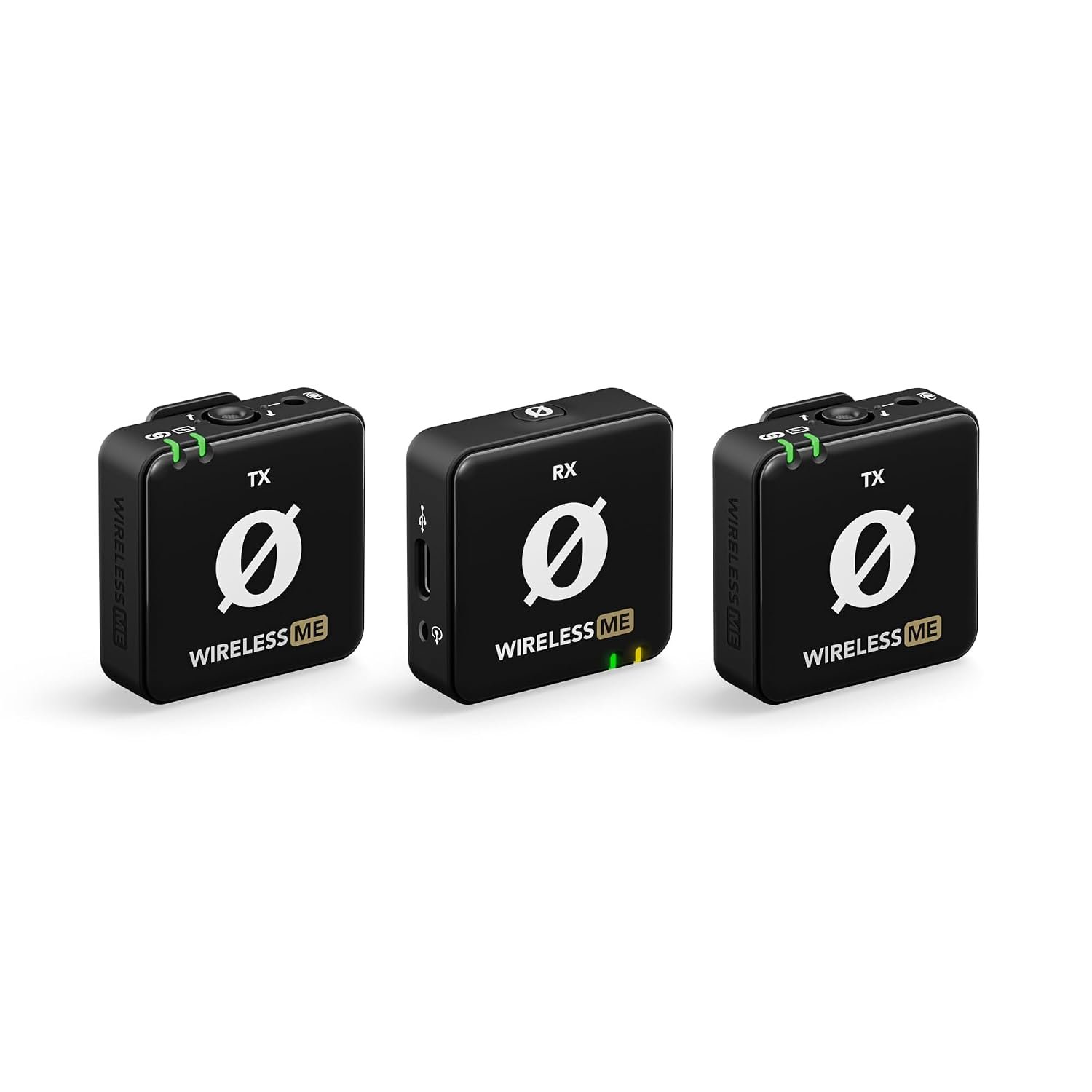RØDE Wireless ME Dual Set Ultra-compact Wireless Microphone System with Built-in Microphones, GainAssist Technology and 100m Range for Filmmaking, Interviews and Content Creation (Black)