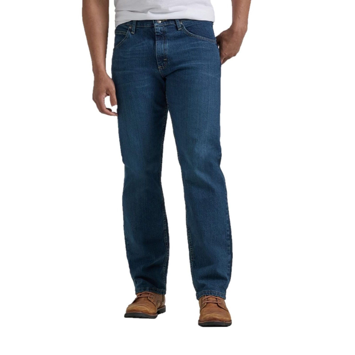 Wrangler Authentics Men's Authentics Big & Tall Classic Relaxed Fit Jean, Military Blue Flex, 30W / 30L