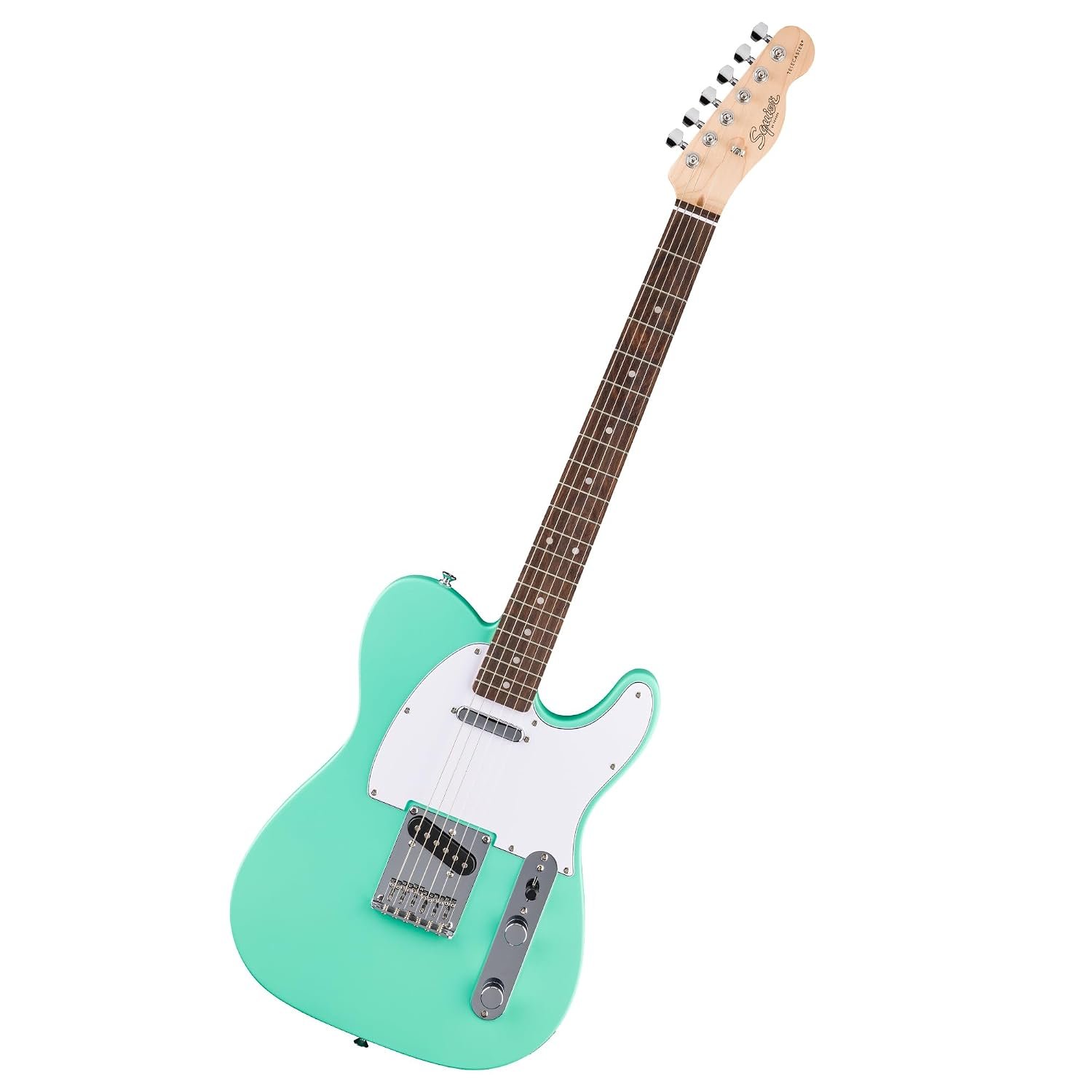 Squier by Fender Debut Telecaster Electric Guitar, Perfect for Beginners with Free Virtual Lessons, Easy-to-play Neck and Body, Sea Foam Green
