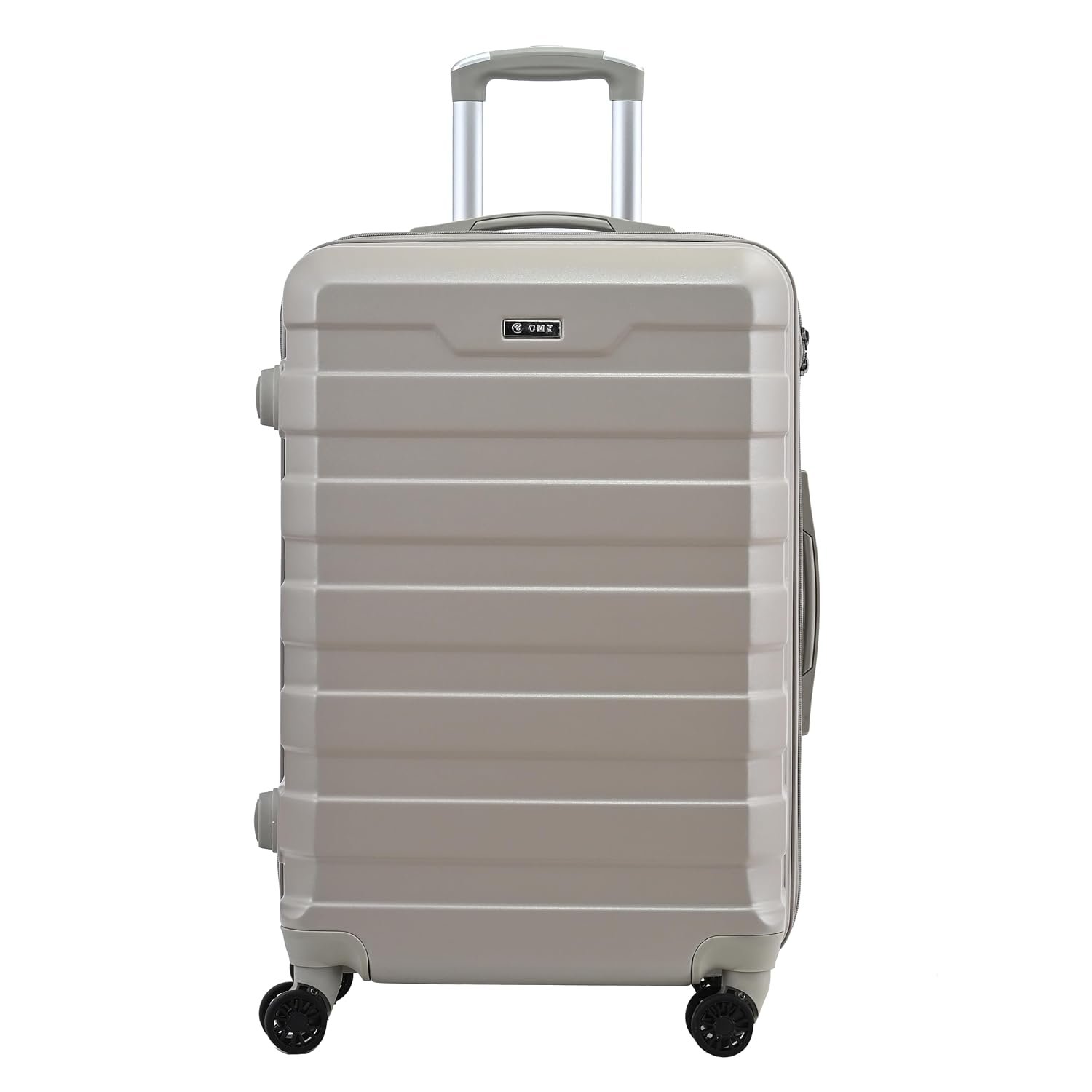 RMW Suitcase Large Medium Cabin Size Hard Shell Lightweight 4 Dual Spinner Wheels Trolley Luggage Suitcase Hold Check in Luggage TSA Combination Lock (Cement, Cabin 20" + Large 28")