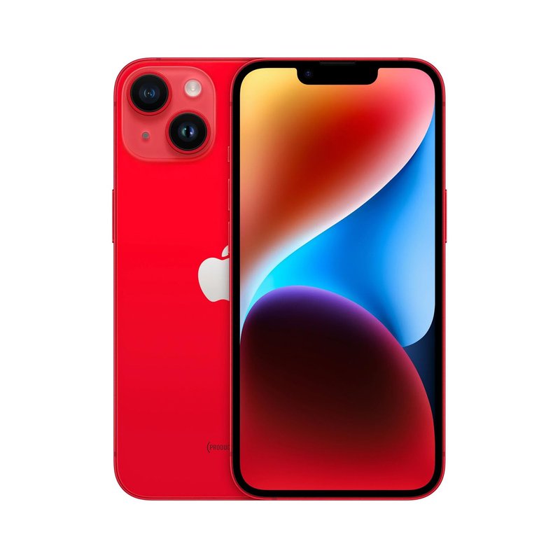 Apple iPhone 14, 128GB, (PRODUCT) Red - (Renewed)