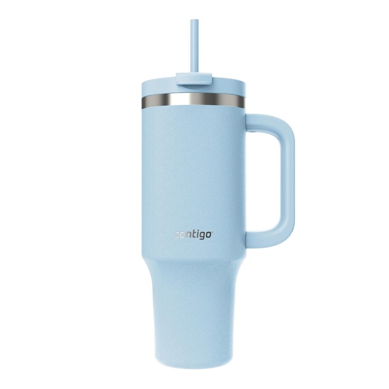 Contigo Streeterville Tumbler 1200 ml with Handle | Stainless Steel Vacuum Insulated Water Bottle with Straw and Lid | Cold for 29 Hours | Travel Mug | Thermal Flask | BPA Free