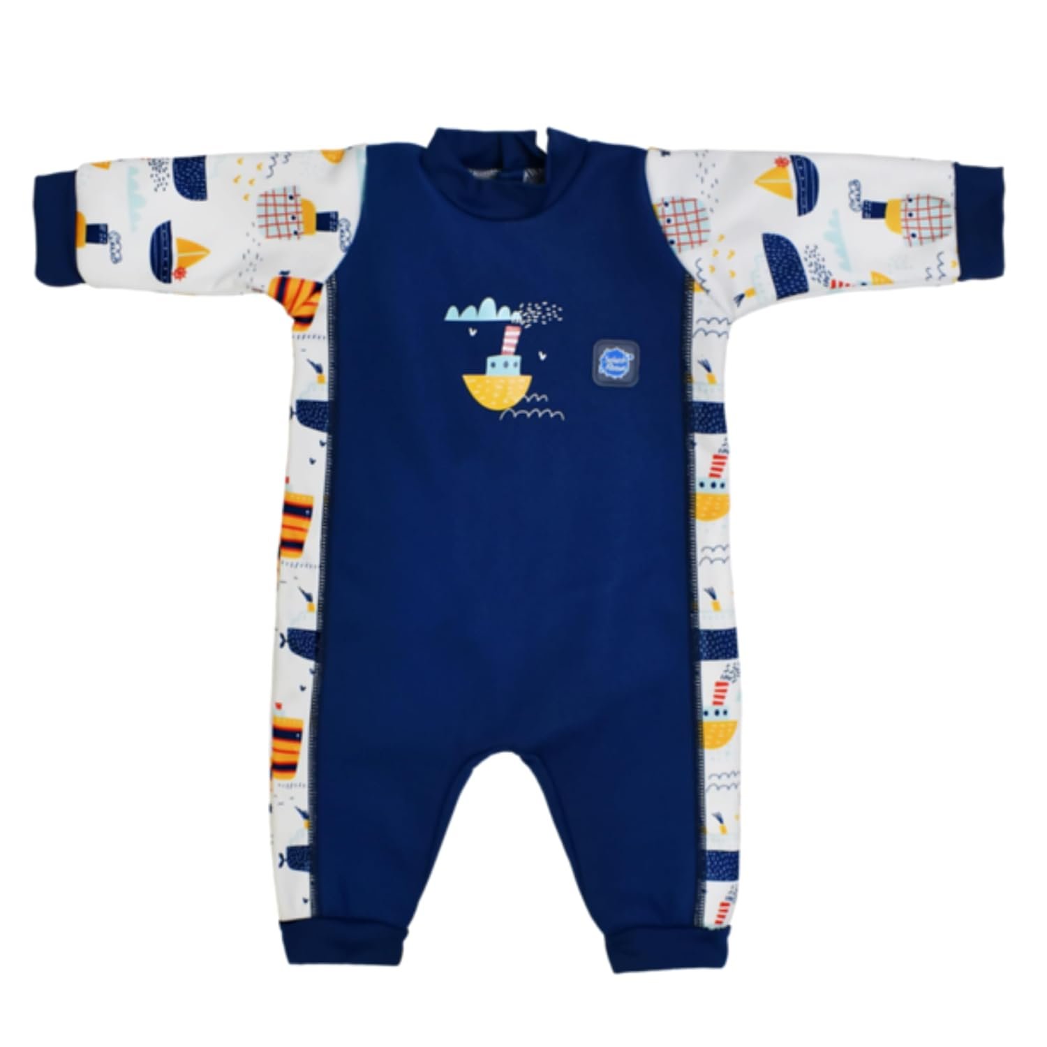 Splash About Warm in One Baby Wetsuit (Tug Boats, 12-24 Months)