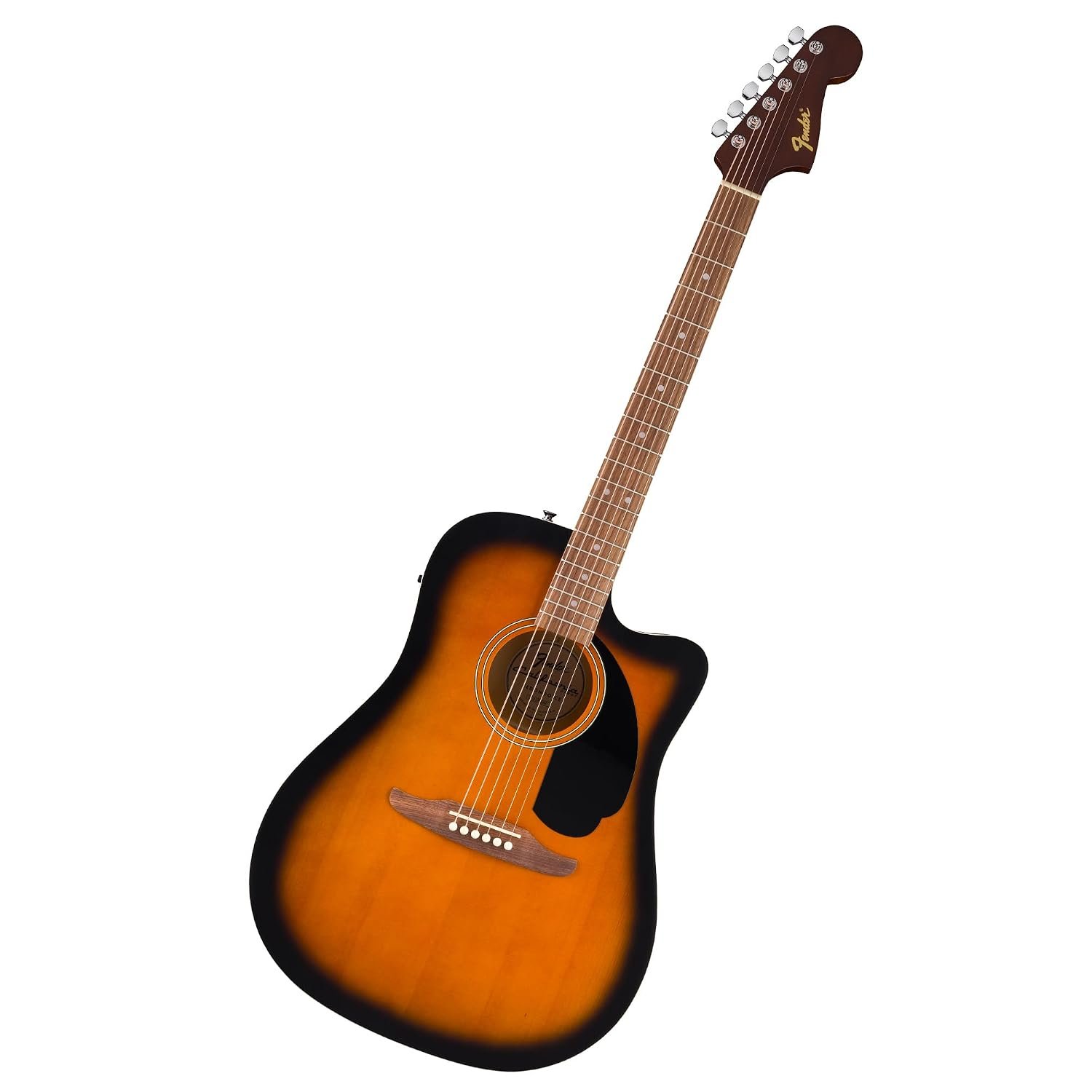 Fender California Debut Redondo CE, Dreadnought Acoustic with Built-in Tuner and Pickup, Perfect for Beginners, Free Virtual Lessons, 2-Colour Sunburst