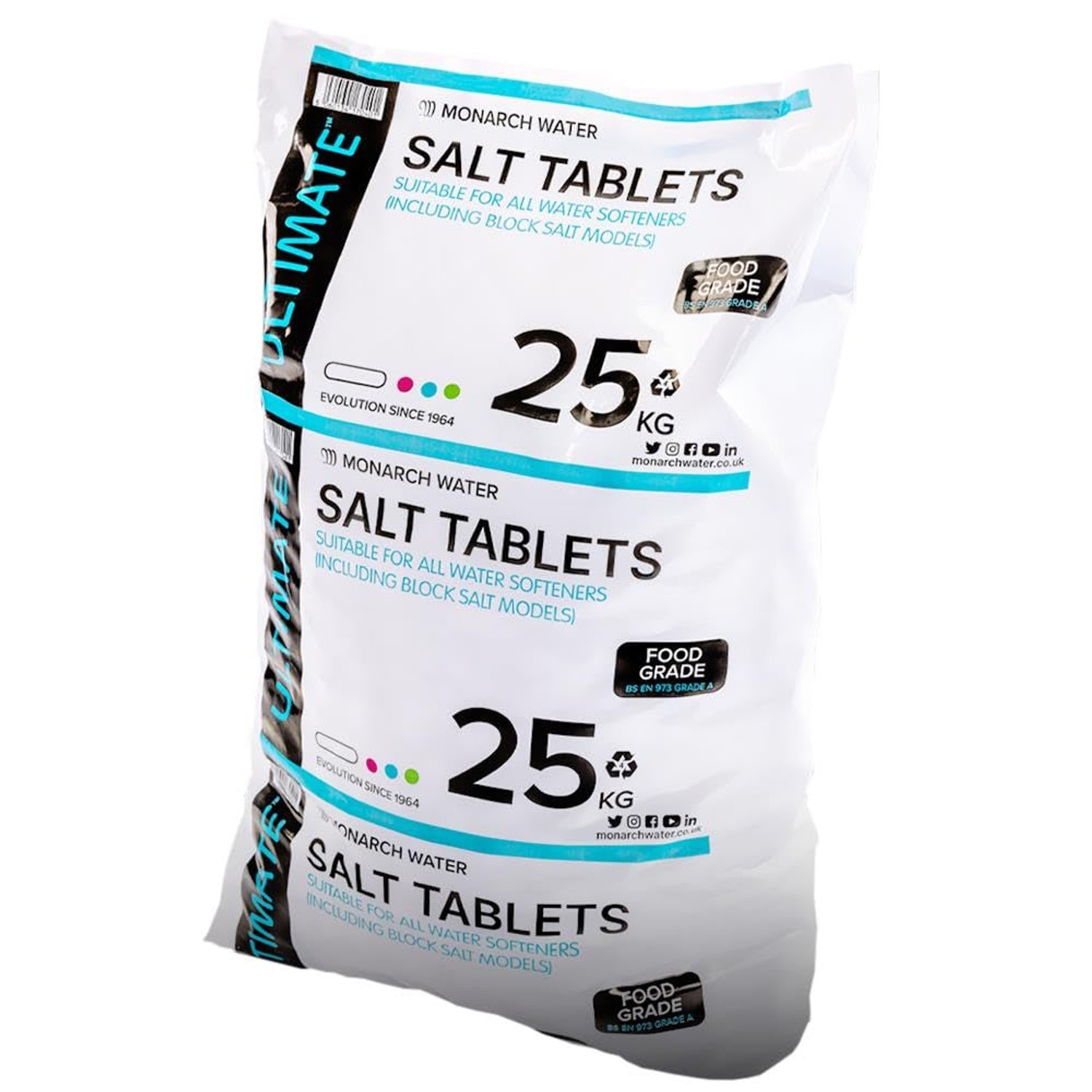 Monarch Ultimate Water Softener Salt Tablets 25kg Bag - Food Grade Salt