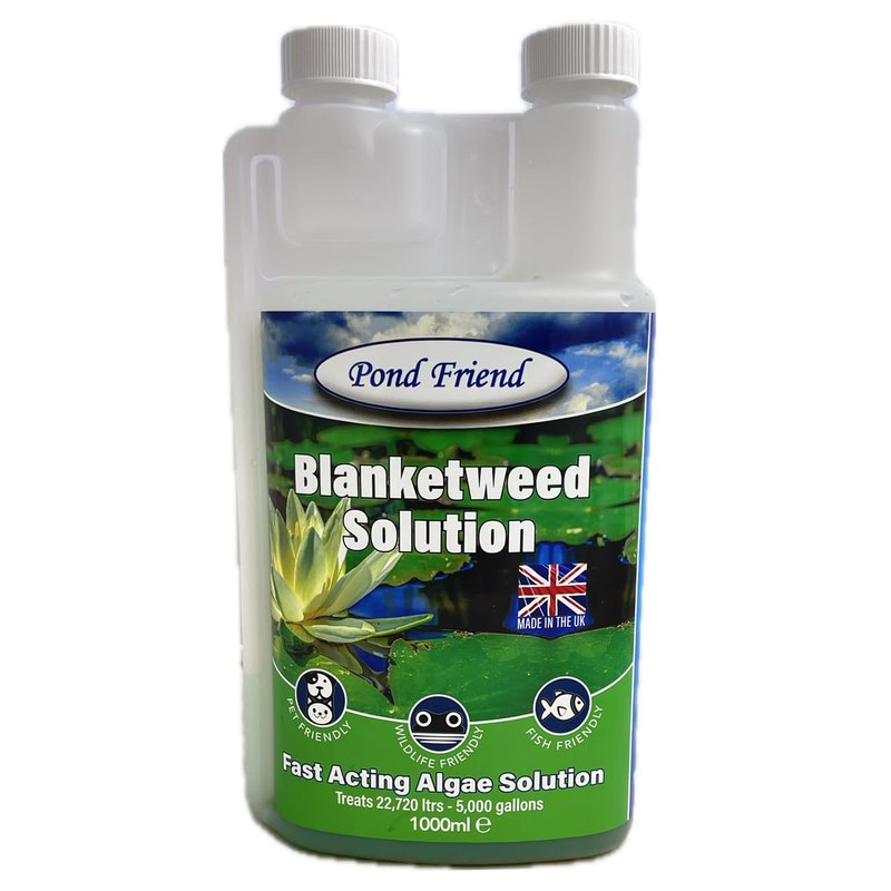 Pond Friend Blanketweed Solution Fast Acting String & Filament Algae Water Treatment For Clearer Cleaner Water 1000ml Treats 22720 Litre