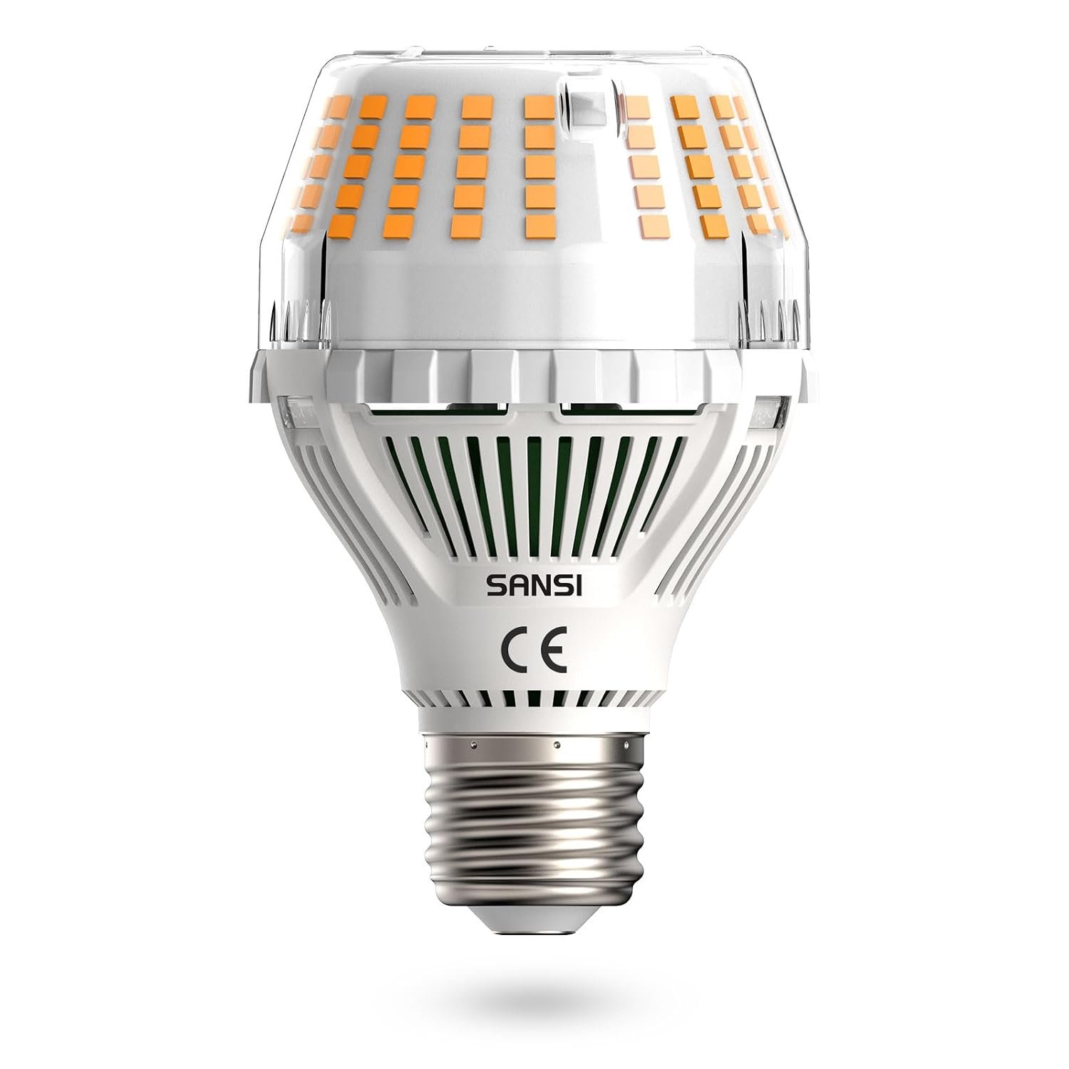 SANSI E27 Screw LED Light Bulb 20W, 200W Incandescent Bulb Equivalent, 3000LM 3000K Warm White for Indoor Home Lighting, Not Dimmable, Flicker Free - 1 Unit