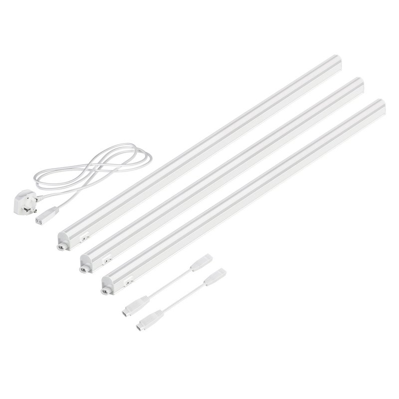 Parlat LED Under-Cabinet luminaires Rigel, Each 87.3cm, Each 1002lm, Warm-White, Set of 3, BS
