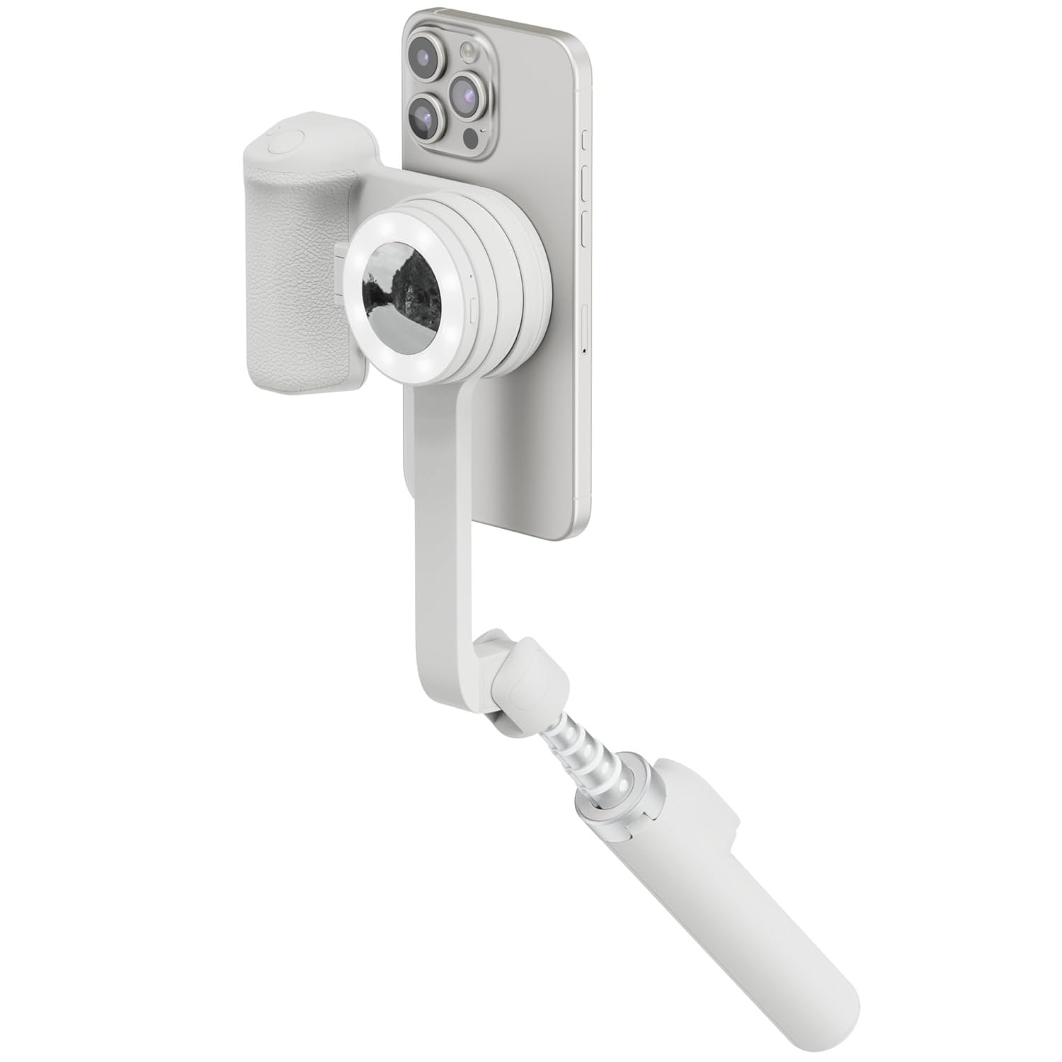 ShiftCam Travel and Creator Kit – MagSafe-Compatible Mobile Creator Bundle for iPhone and Android, Compact Phone Grip, Adjustable LED Light, Extendable Bluetooth Tripod for Vlogging