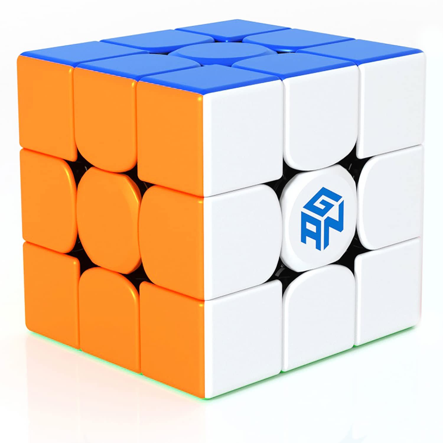 GAN 356R S,3x3 Speed Cube 356RS Magic Cube Professional Puzzle Cube Ultra Durable and Flexible for Kid&Adults,Non-Magnetic(Stickerless)