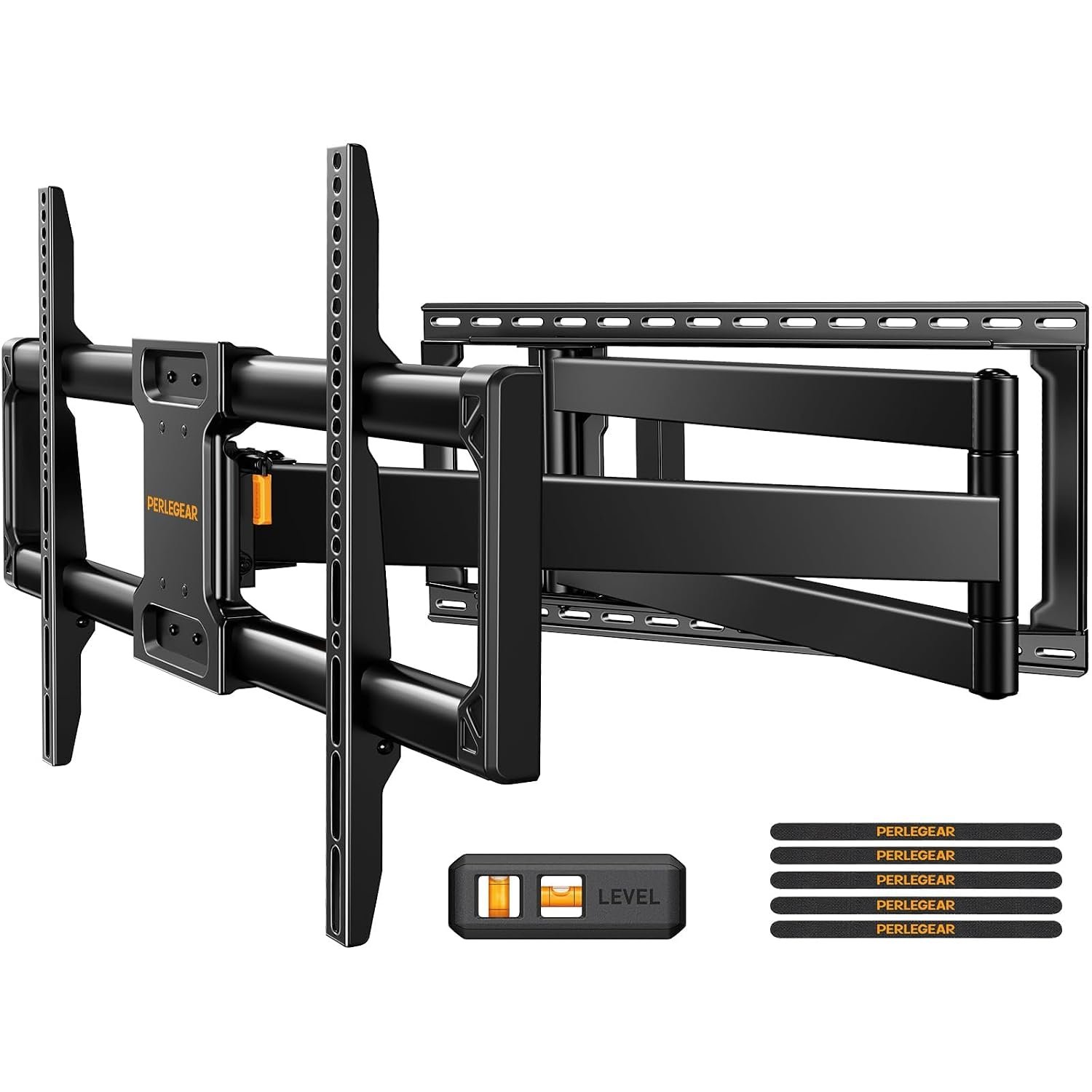 Perlegear TV Wall Bracket, 1018 mm Long Arm for 42-97 Inch TVs up to 68 kg, Swivel and Tilt Wall Mount with Extra-Long Reach, Articulating Full Motion TV Brackets, Max VESA 800x400mm