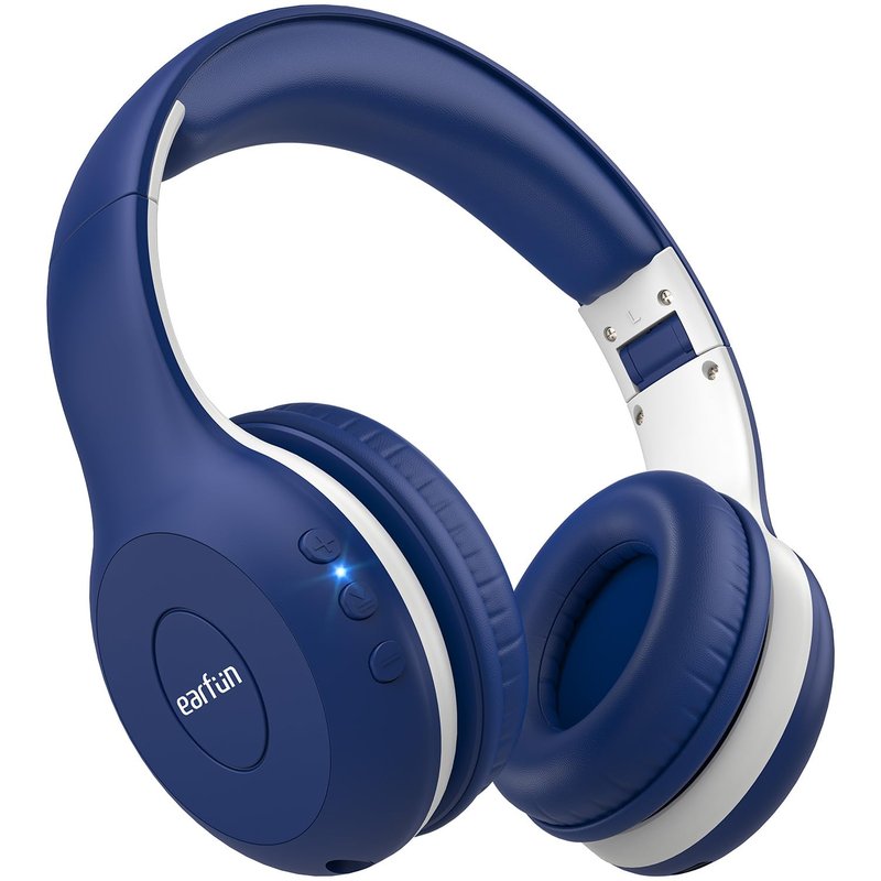 EarFun Kids Headphones Wireless, Bluetooth 5.4 Headphones for Kids with Mic, 85/94dB Volume Limited, Hi-Fi Stereo Sound, 40H Playtime, Over Ear Headphone for Boys Tablet Phone PC School/Travel