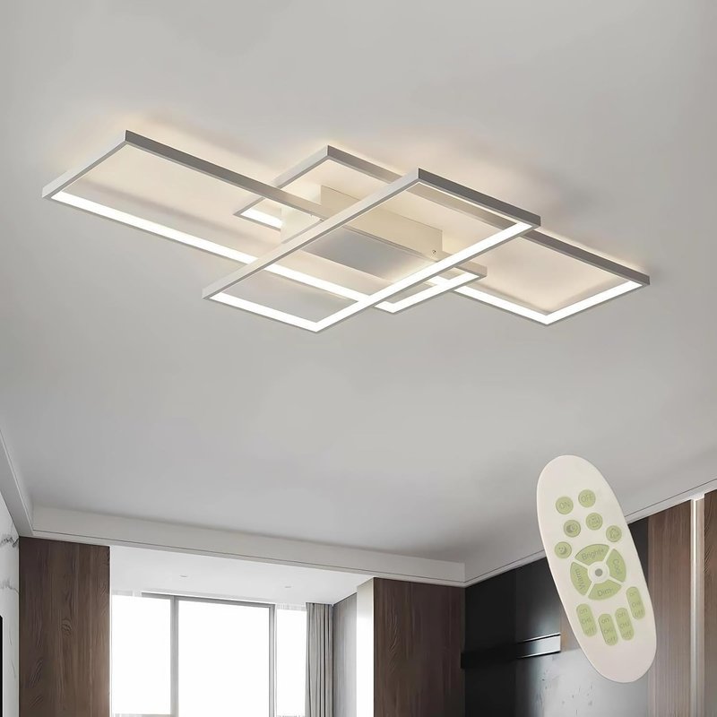 Diossad LED Dimmable Ceiling Light Modern LED Ceiling Lamp,Ceiling Lights 2700K-6500K Flush Mount Chandelier Fixture for Bedroom Living Room Kitchen Hallway Office