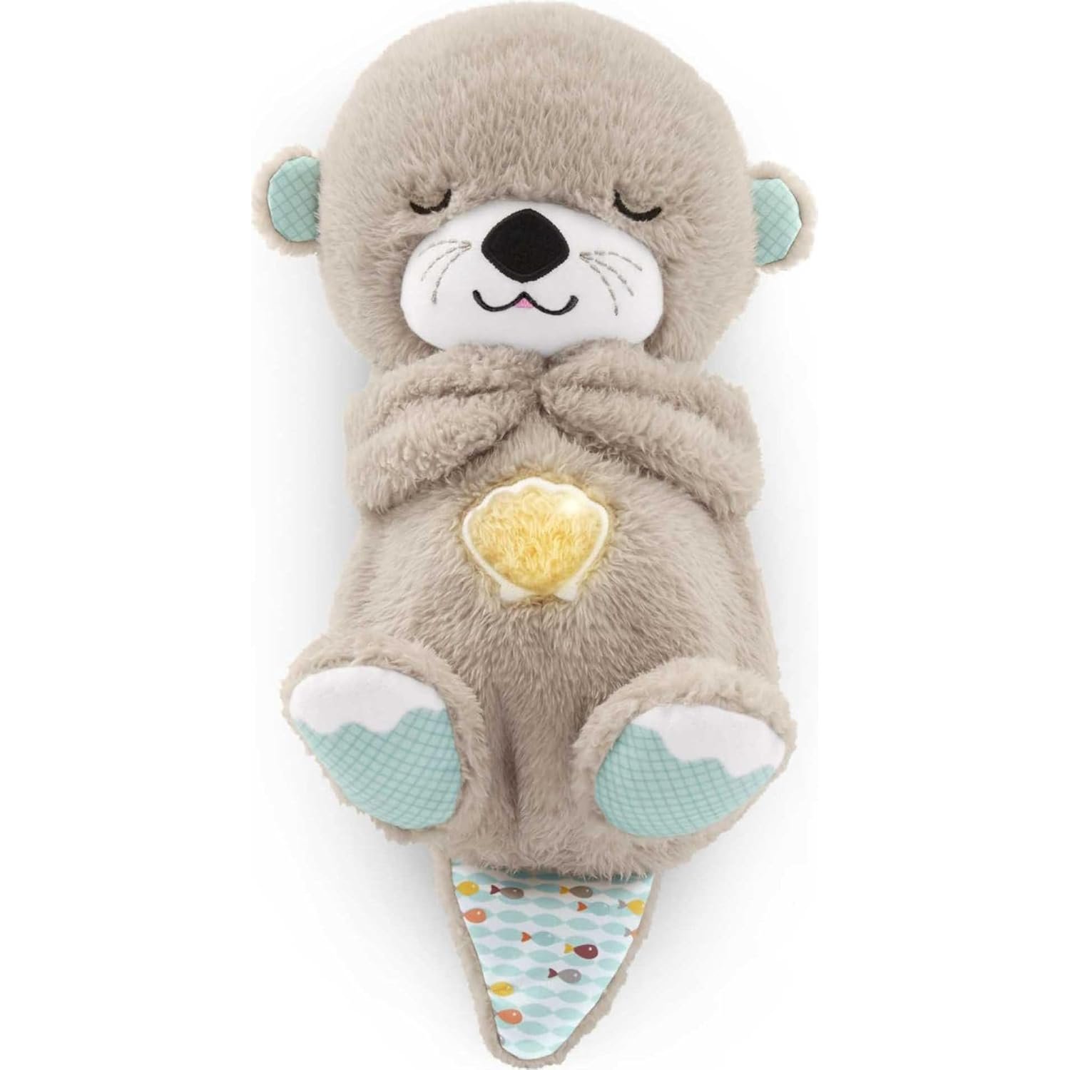 Fisher-Price Soothe 'N Snuggle Otter | Newborn Baby Toys & New Baby Gifts | Plush Soft Toys for Babies with Light and Sound Machine | Baby Girl and Baby Boy Gifts | Newborn Essentials, FXC66