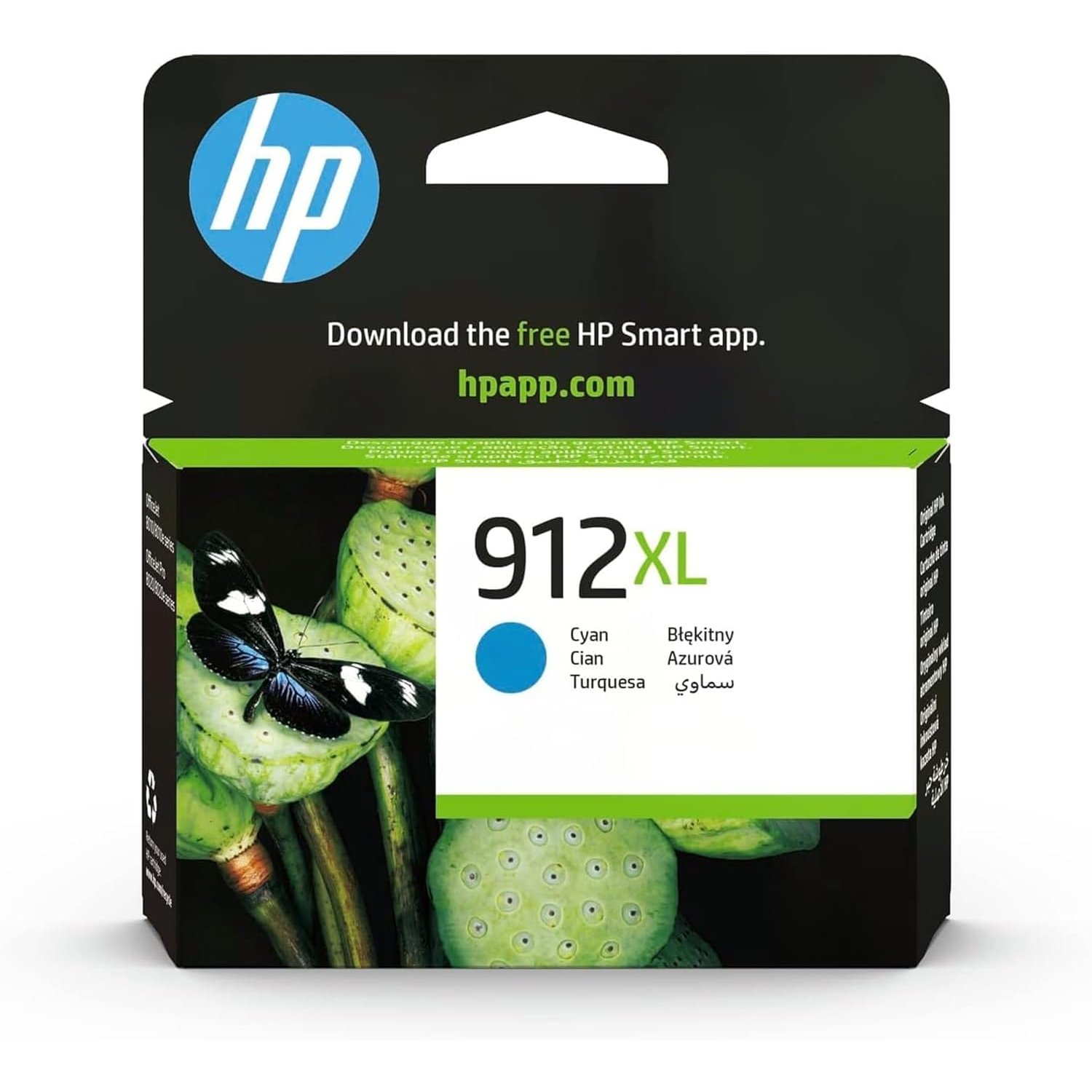 HP 3YL81AE 912XL High Yield Original Ink Cartridge, Cyan, Single Pack