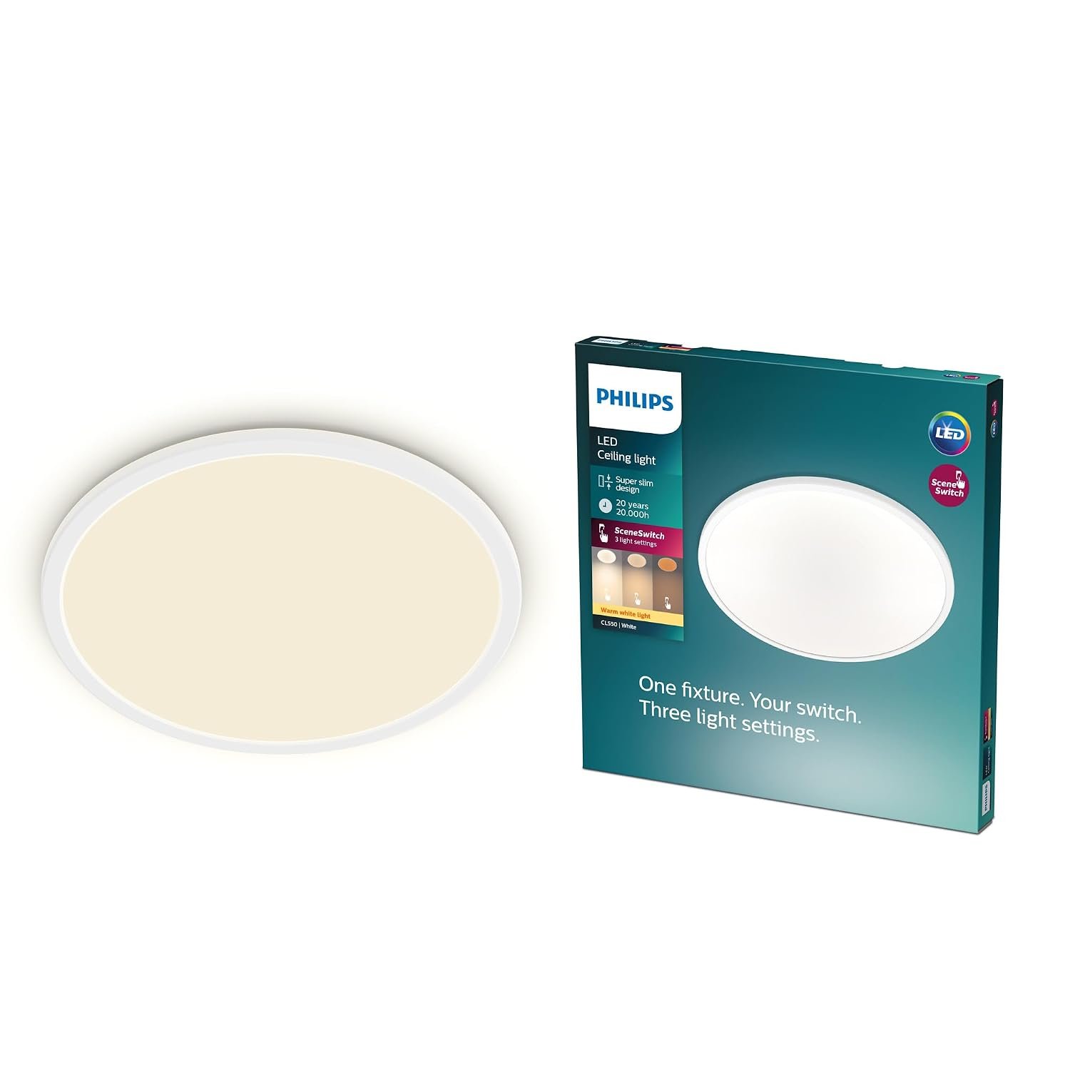 Philips LED SuperSlim SceneSwitch Dimmable Ceili… view 1