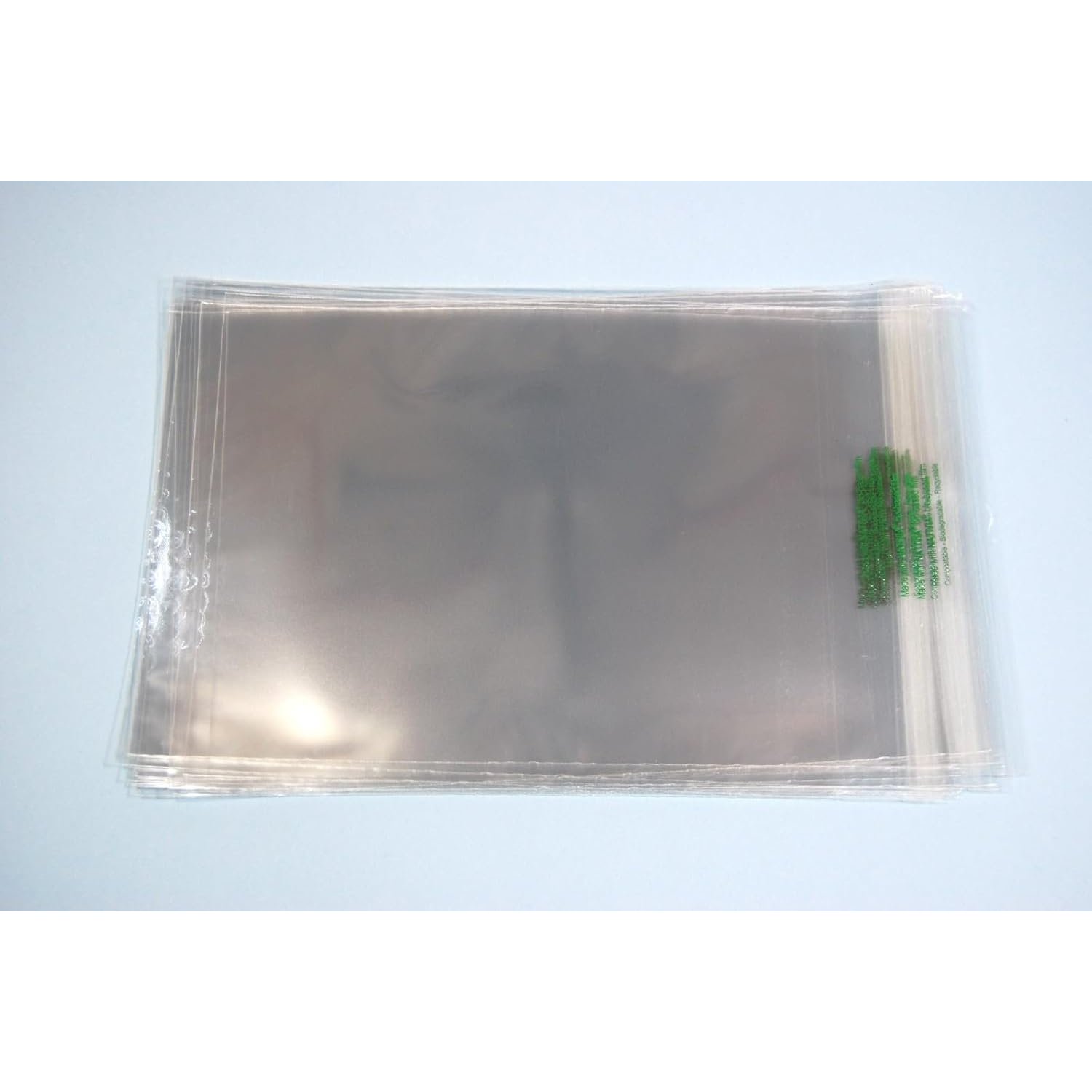 celloexpress Biodegradable C6-120mm x 162mm + 30mm Self Seal Flap - PLA Greeting Card Display Bags 30 Micron - Small Cello - Pack of 1000