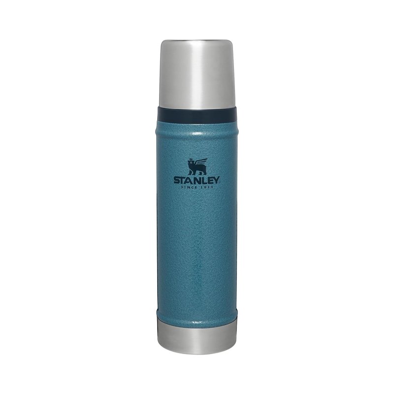 Stanley 1913 Classic Legendary Thermal Flask 0.59L - Keeps Hot Or Cold for 18 Hours - BPA-Free Insulated Bottle - Stainless Steel Coffee Flask - Leakproof - Dishwasher Safe - Hammertone Lake