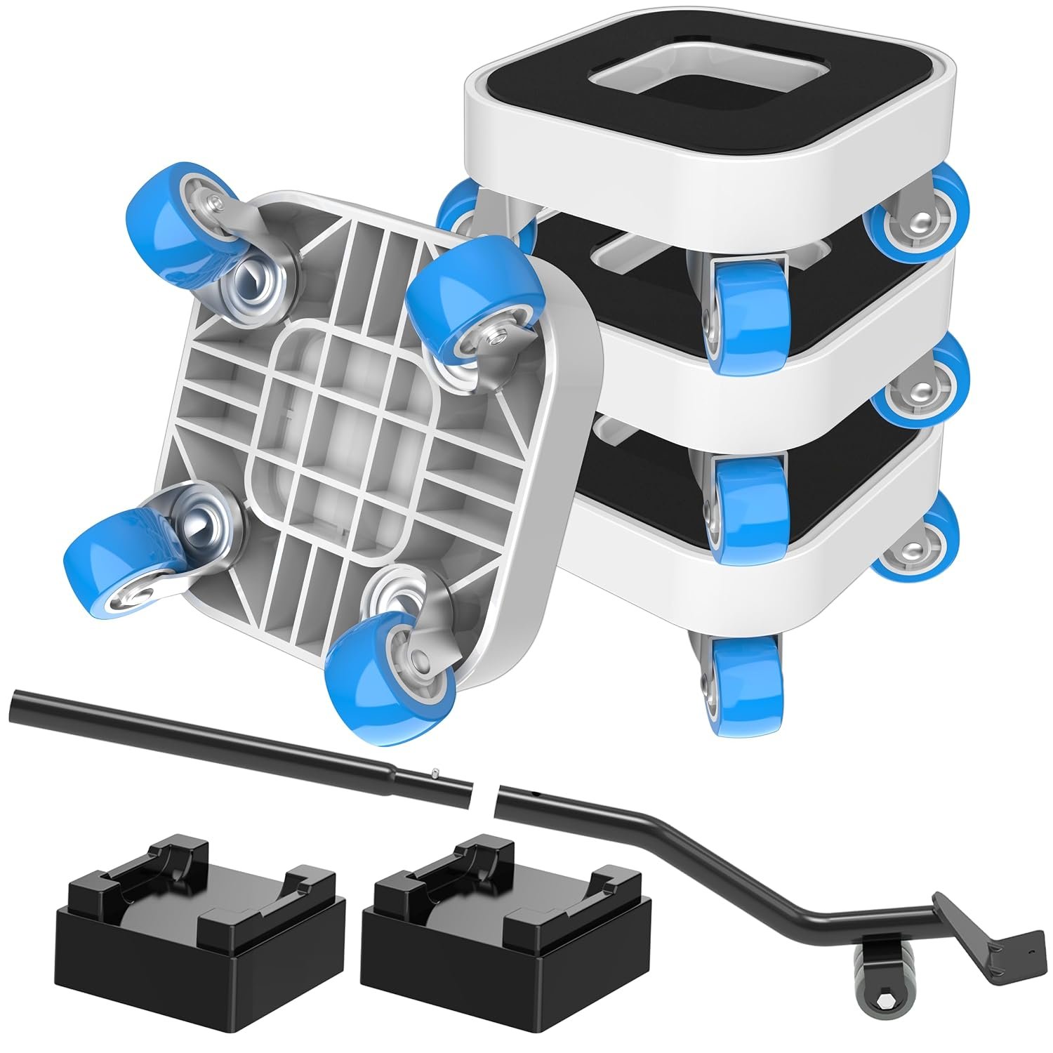 NIUXX Furniture Mover with Wheels, Heavy Duty Furniture Lifter Sliders Tool, 360° Rotating Transport Roller Dolly Set for Sofa, Bed, Cabinet, 350kg Max Load Capacity, Moving Heavy Furniture Tool Set