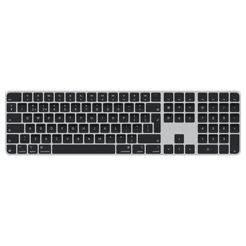 Apple Magic Keyboard with Touch ID and Numeric Keypad for Mac models with Apple silicon - British English - Black Keys 