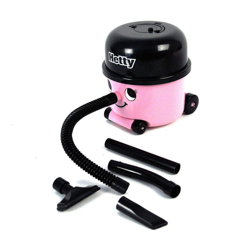Hetty Hoover Desk Vacuum - Officially Licensed Henry Hoover, Pink Mini Computer and Keyboard Cleaner, Portable Lightweight Desk Tidy, Novelty Stocking Stuffer | Paladone
