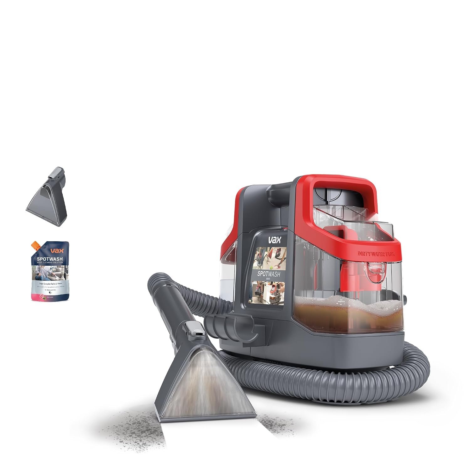 Vax SpotWash Mini Spot Cleaner, Portable Carpet, Upholstery & Area Rug Cleaner, Compact Shampooer Machine for Stains, Car Interiors, Home, Stairs, 2.9kg (CDSW-MCXS)