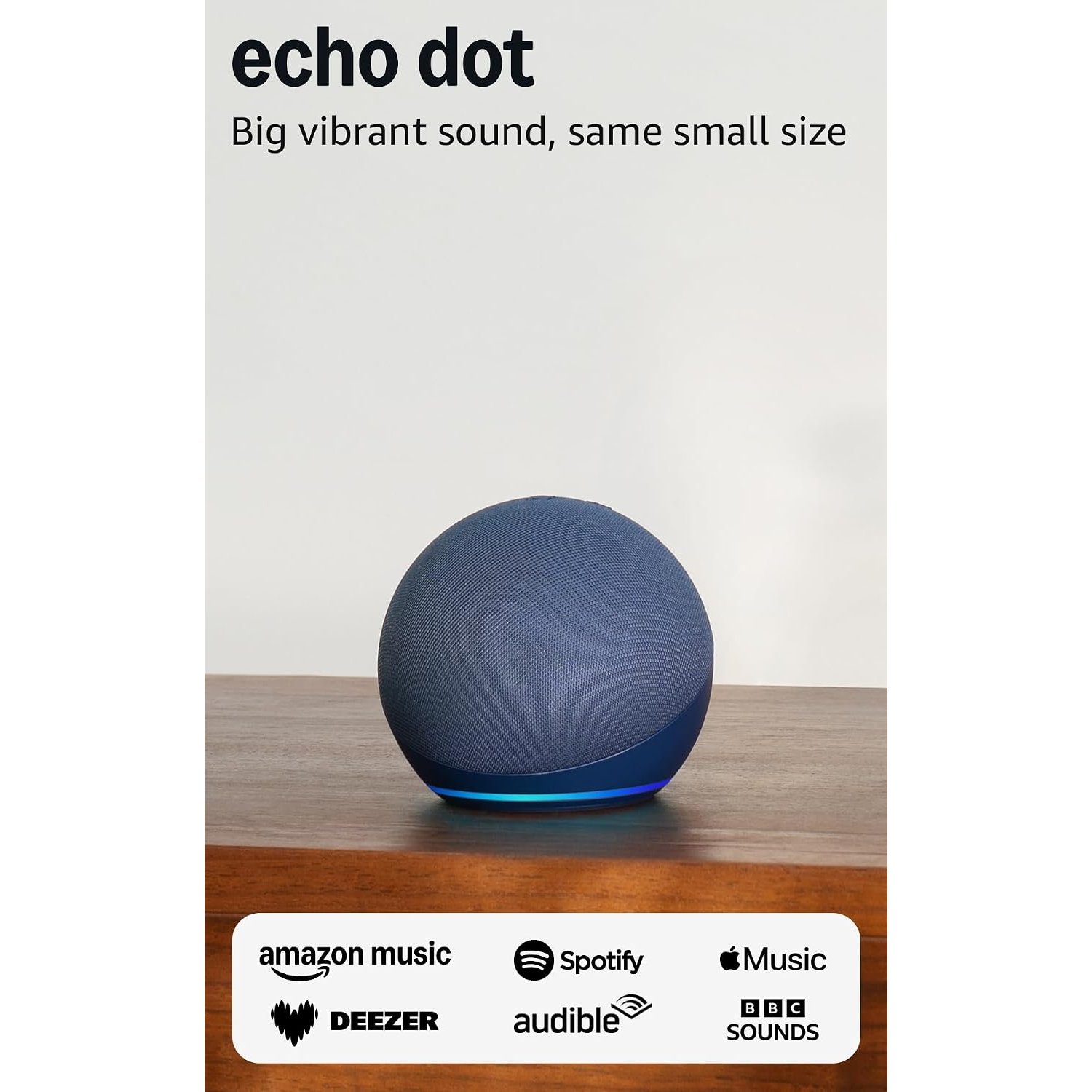 Echo Dot (Newest gen) | Bluetooth smart speaker with big vibrant sound and Wi-Fi | Deep Sea Blue, with Alexa+ Early Access