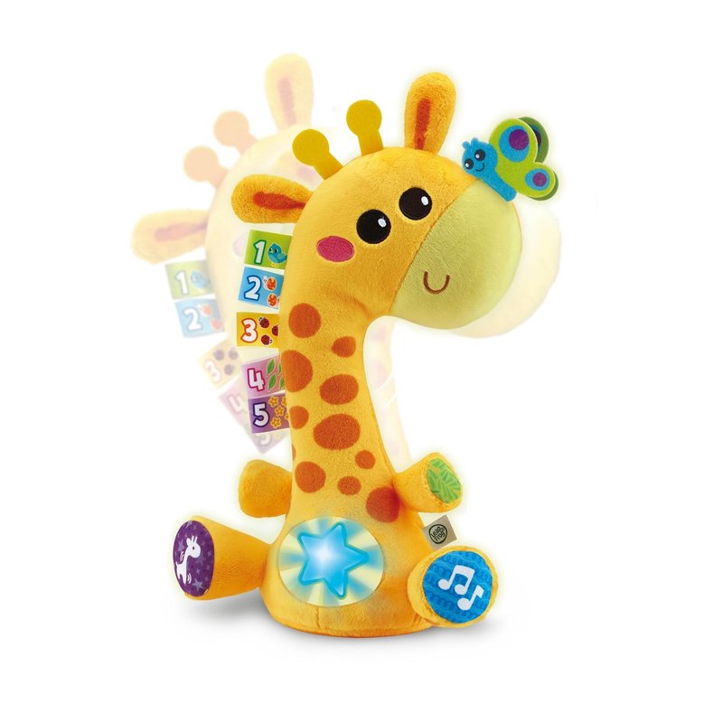 LeapFrog Dancing Colours Giraffe, Musical Learning Toy, Songs & Light Effects, Textures for Sensory Play, Voice Recorder, For Children Ages 12 Months, 2, 3, 4+ Years, English Version