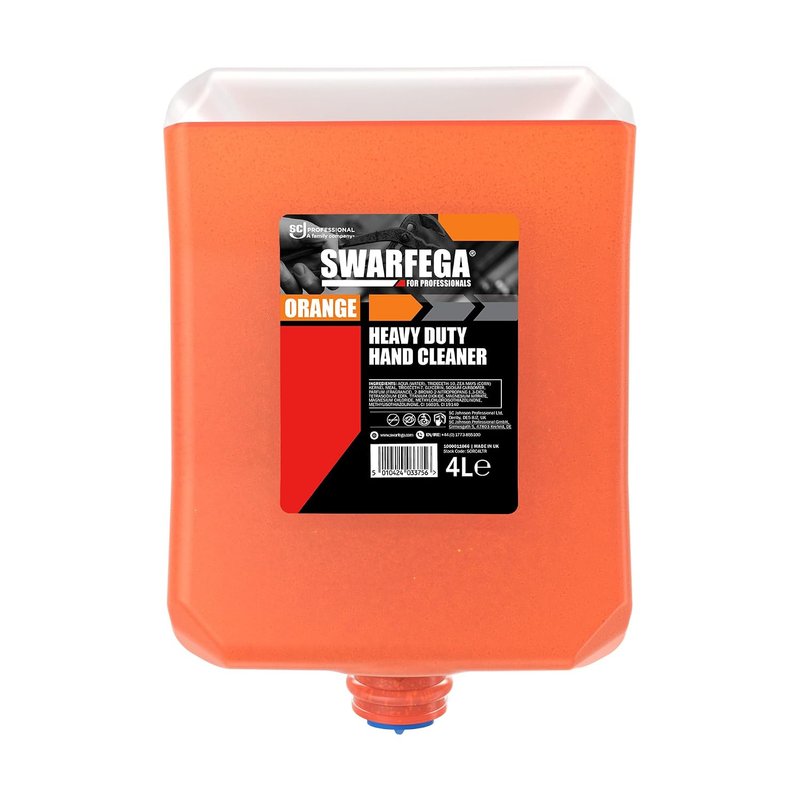 Swarfega Orange – Industrial Hand Cleaner – 4 L Refill – Solvent‑Free – Professional Use