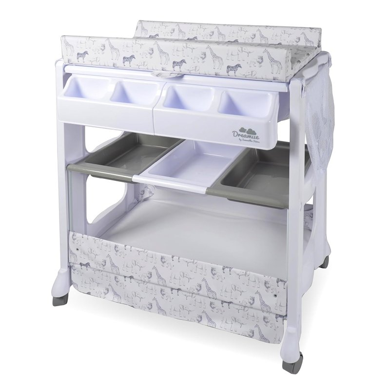 My Babiie Samantha Faiers Safari Baby Bath and Changing Unit, White, One Size