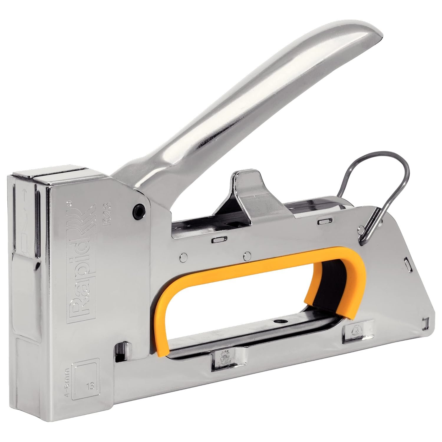 Rapid PRO R23 Heavy Duty Manual Staple Gun – Professional Upholstery Staple Gun for Fabric, Leather and DIY – All-Steel Construction, No.13 Finewire Staples 4–8 mm – Made in Sweden